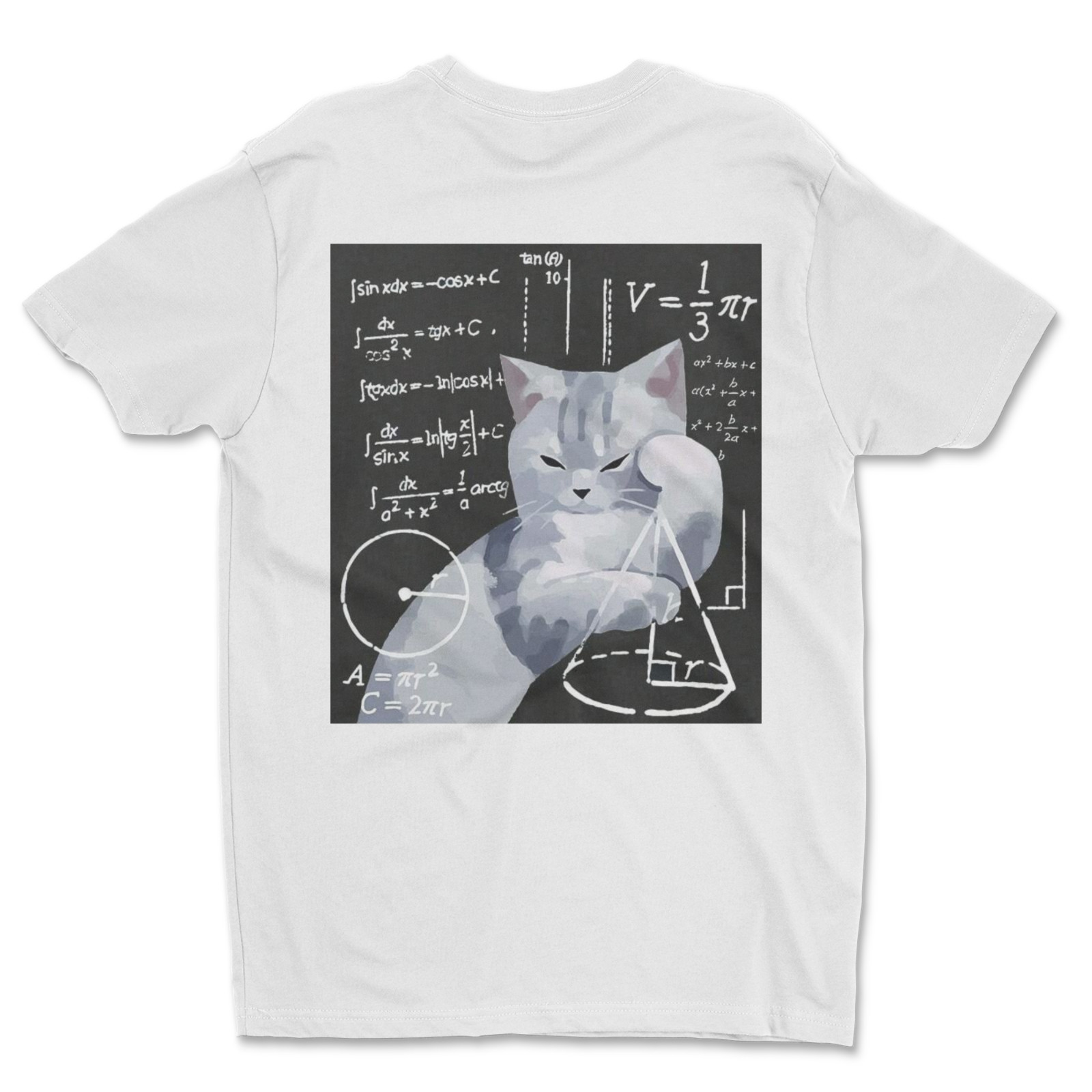 DTF Math Cat/ Custom Unisex Soft Style T-Shirts, Next Level- Cotton