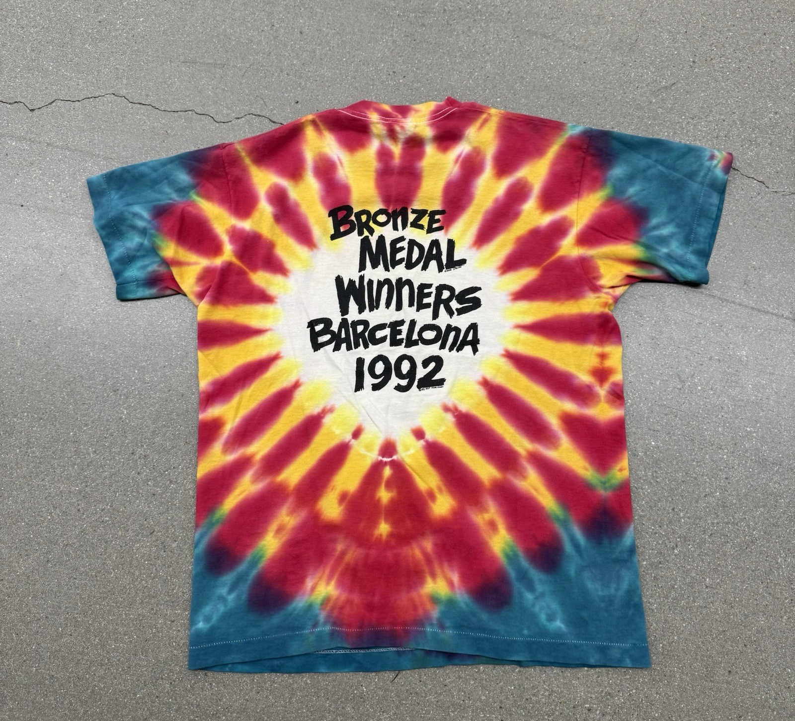 Vintage 1992 Lithuania Olympic Basketball Team Grateful Dead T-Shirt Size L