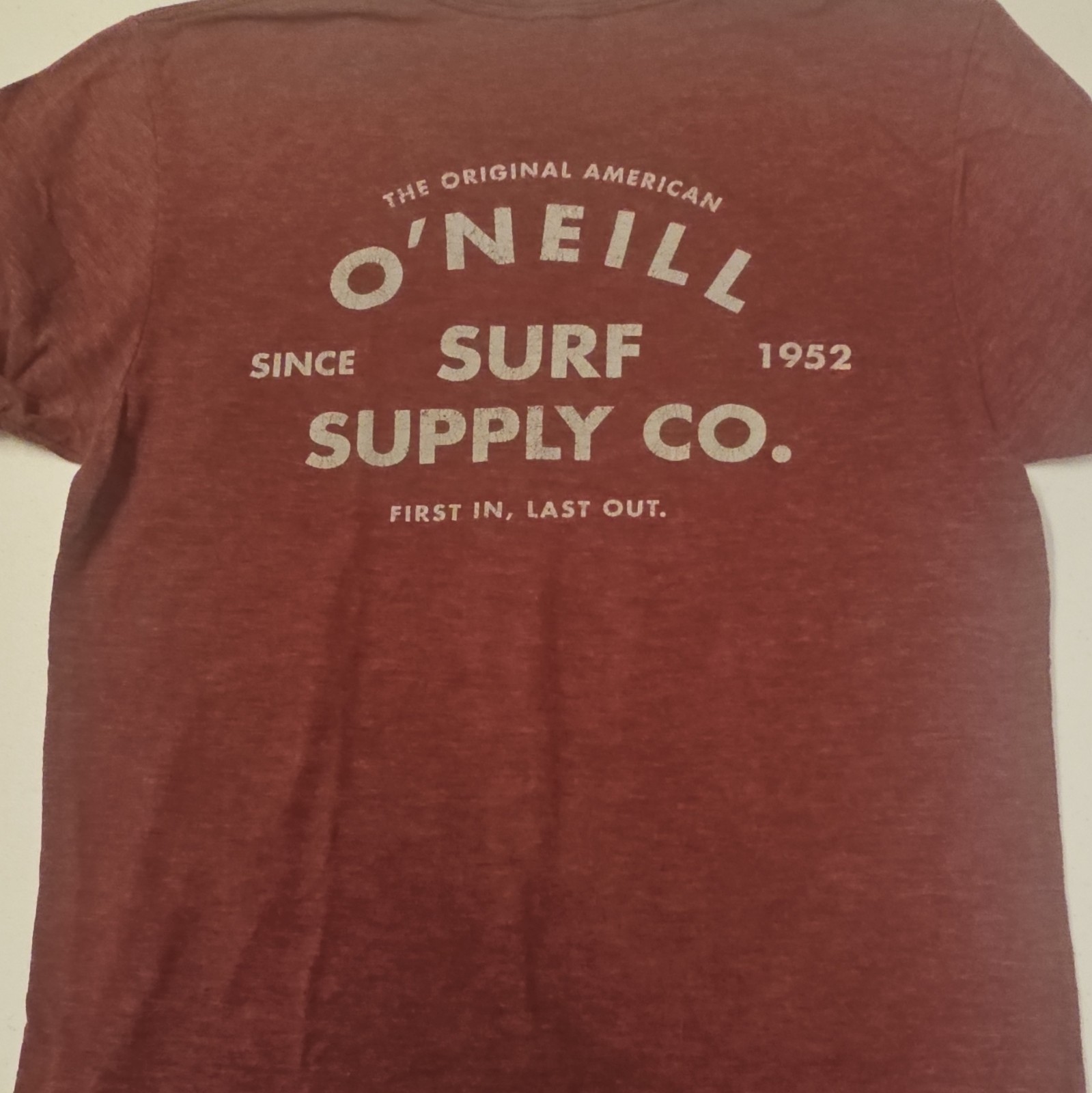 O’Neill Premium Tee Men’s M Red Surf Graphic Print Logo Crew Neck T-Shirt