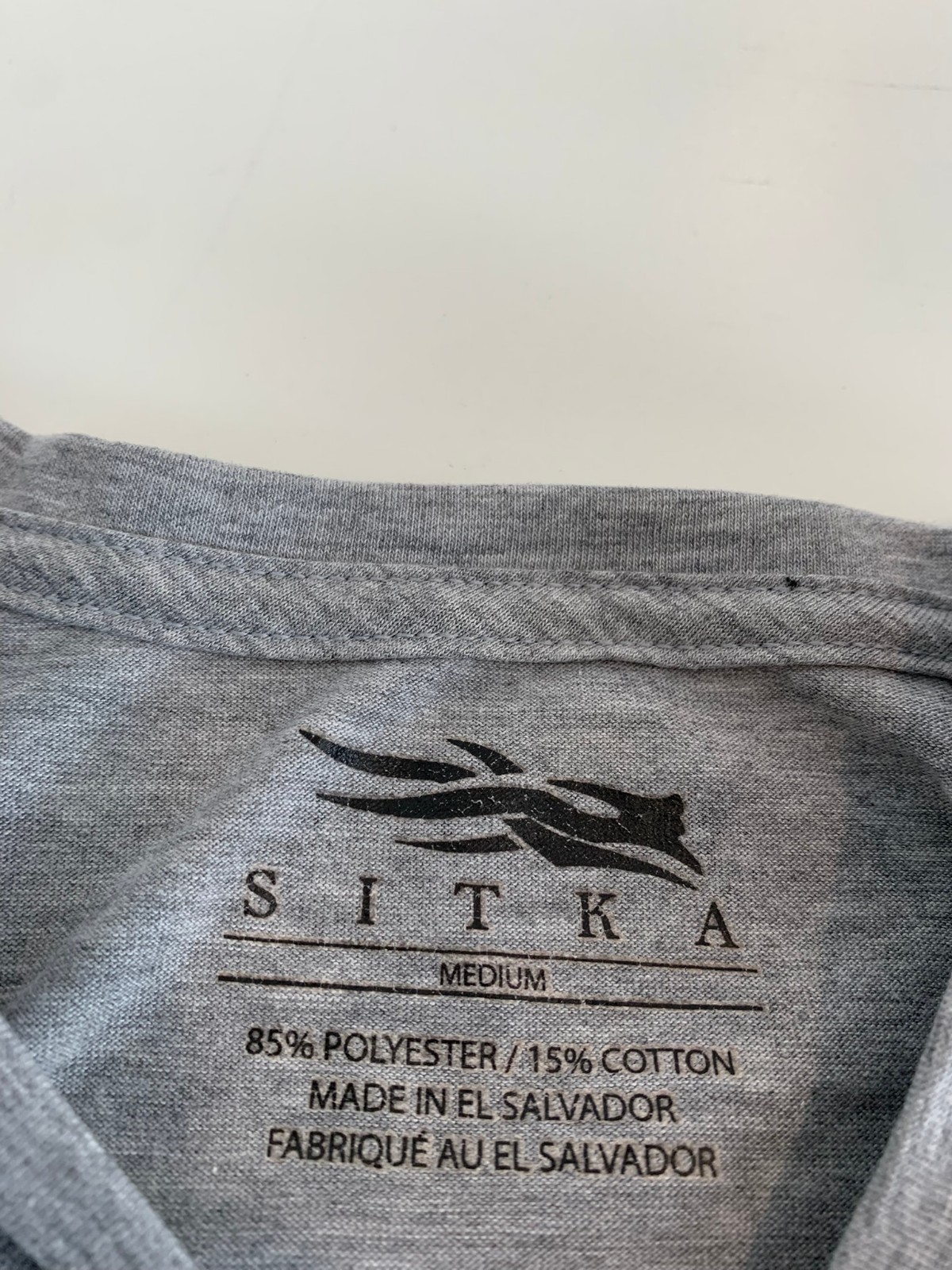 Sitka T Shirt Medium Gray USA Map Outdoor Hunting Sportsman Fishing American