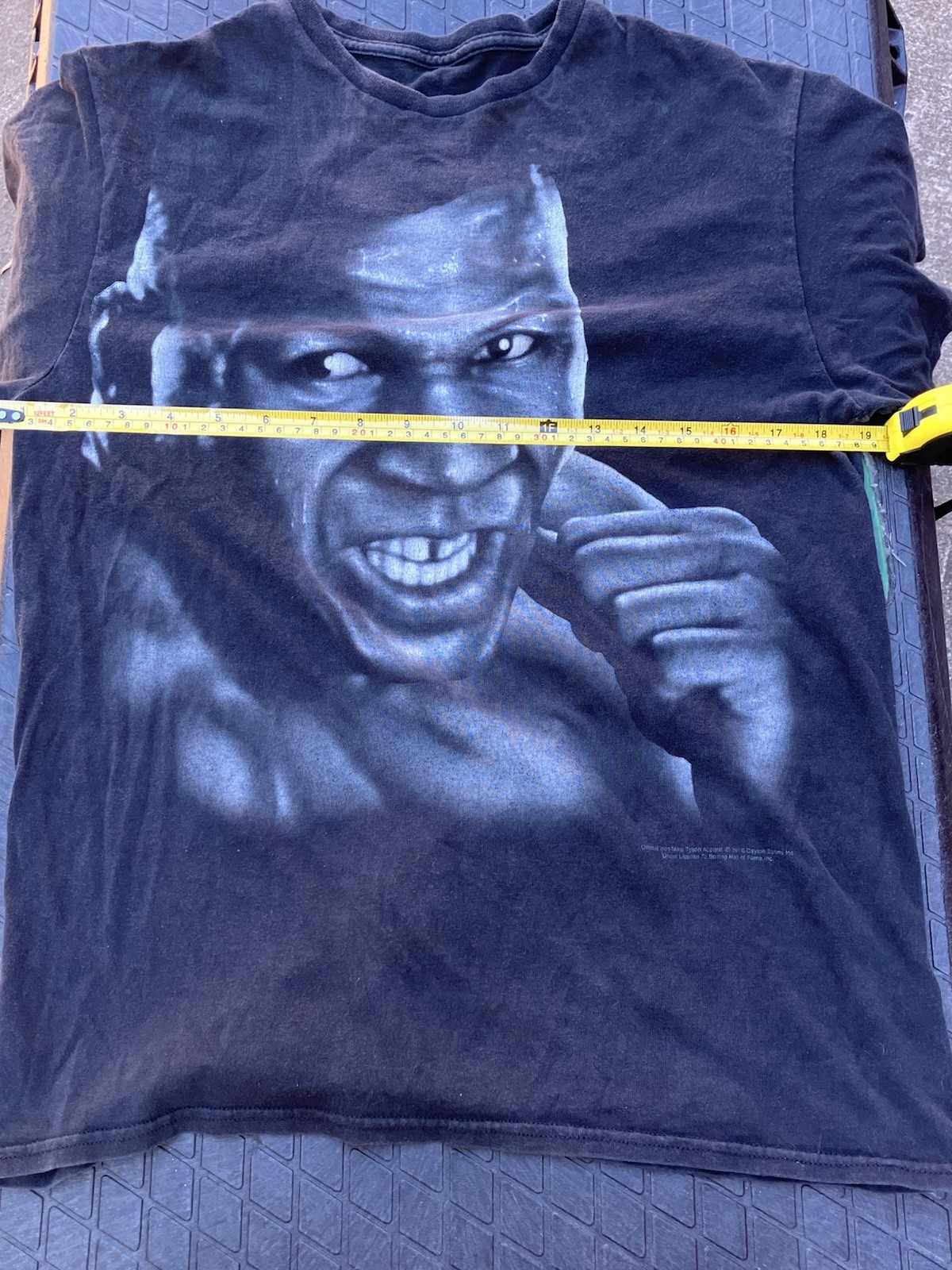 2016 Mike Tyson T-Shirt Official Iron Mike Tyson Apparel Portait Spell Out Black
