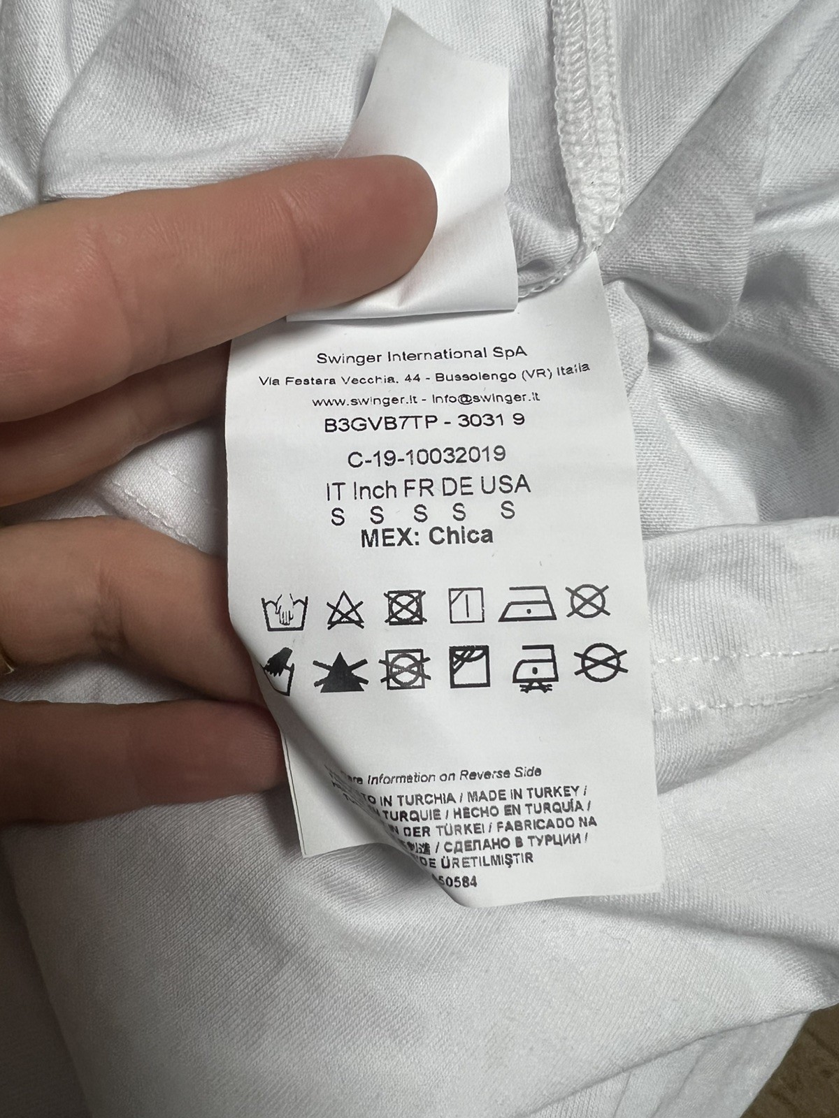 Versace White T-shirt Short Sleeve S
