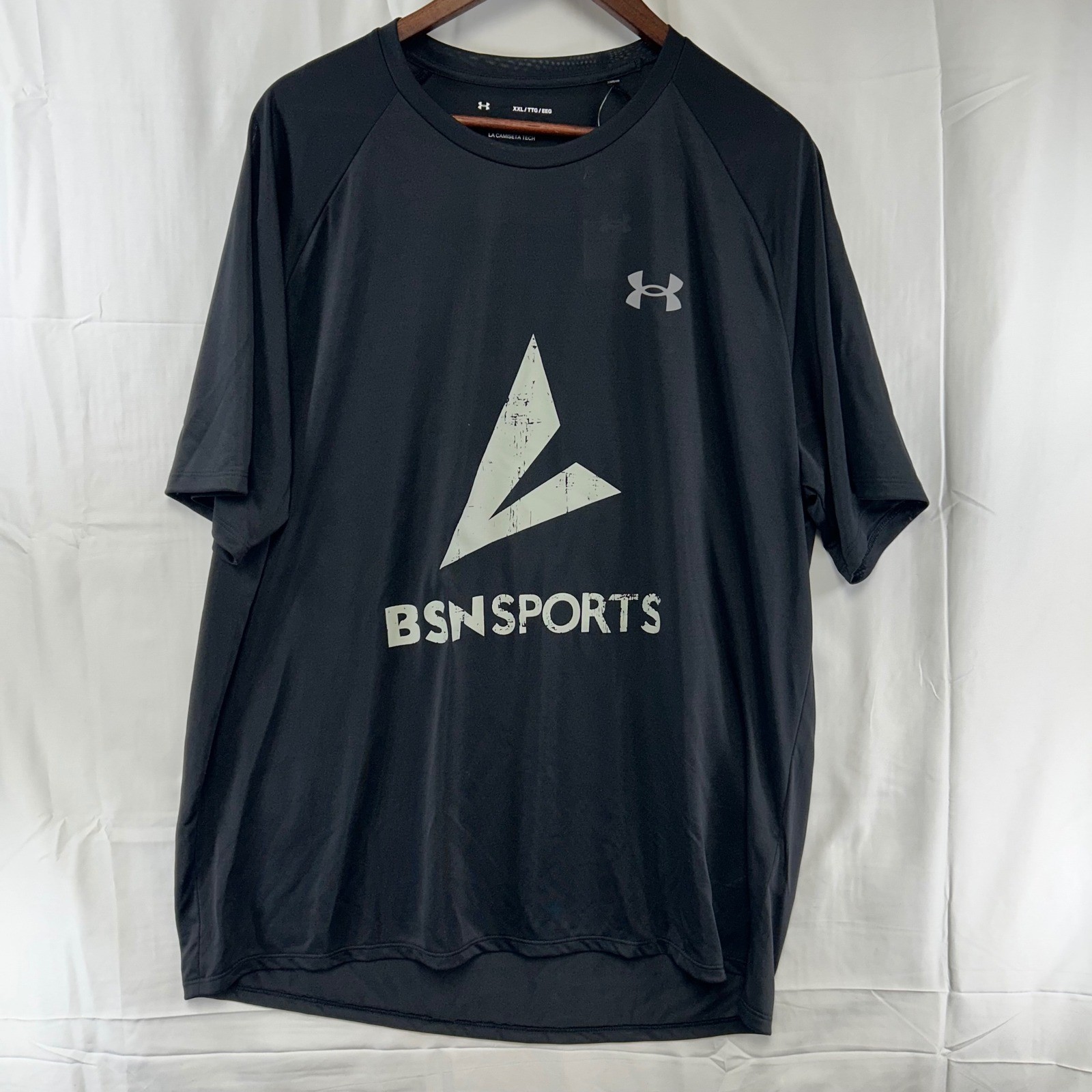 Under Armour Tech 2.0 SS Tee Mens 2XL Black BSN Sports Graphic Shirt 1326413
