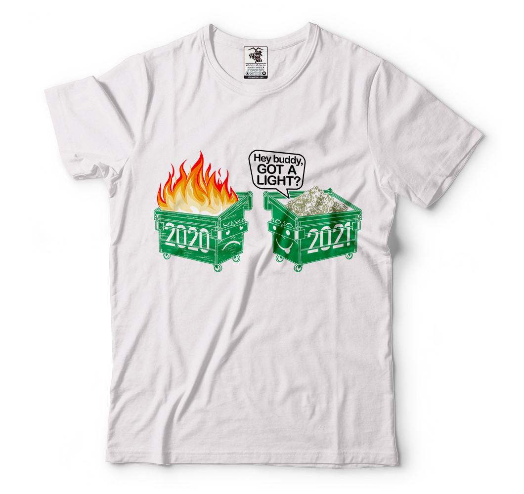 Funny T shirts, Dumpster Fire 2020 vs 2021, Humor Shirts, Funny Casual shirts