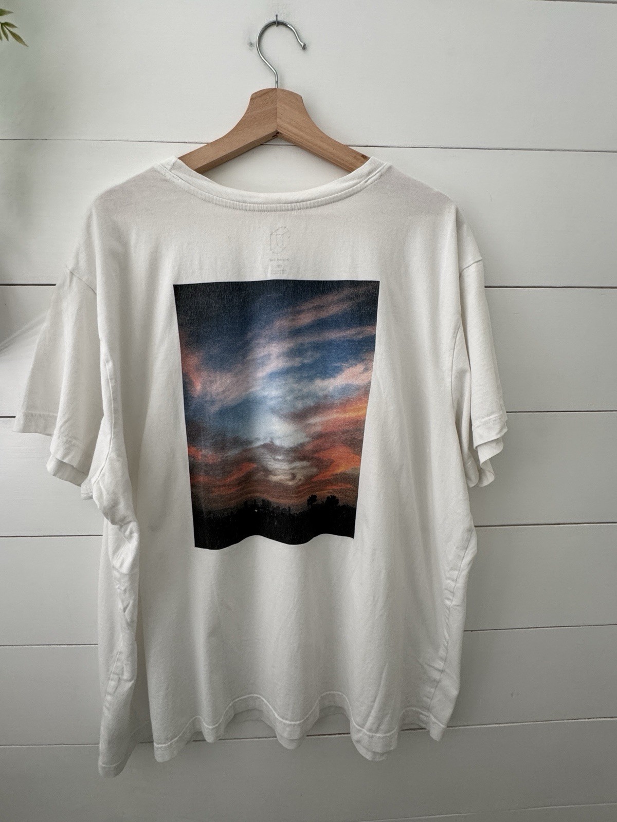 Original Use White Graphic Drop Shoulder Heavyweight Boxy Fit T-Shirt Men’s XXL