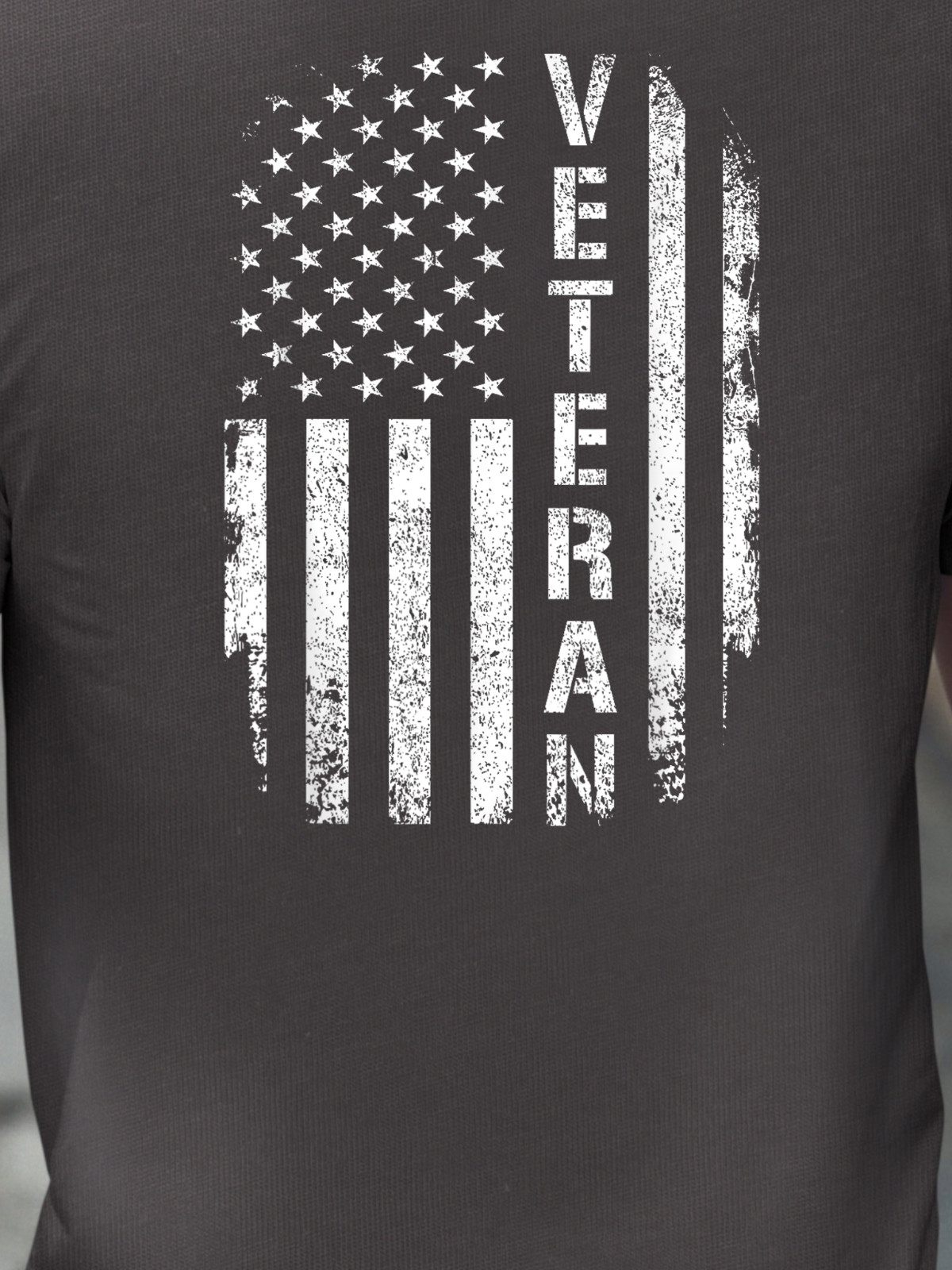 American pride, Veteran on American Flag, Comfort Color T-Shirt