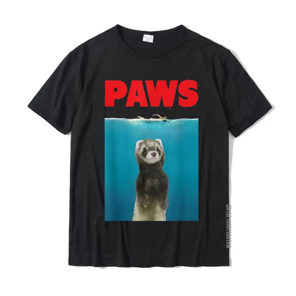 Paws Ferret Funny T-Shirt Parody Ferret Lover Gifts Fitness Tight Tops & Tees Fo