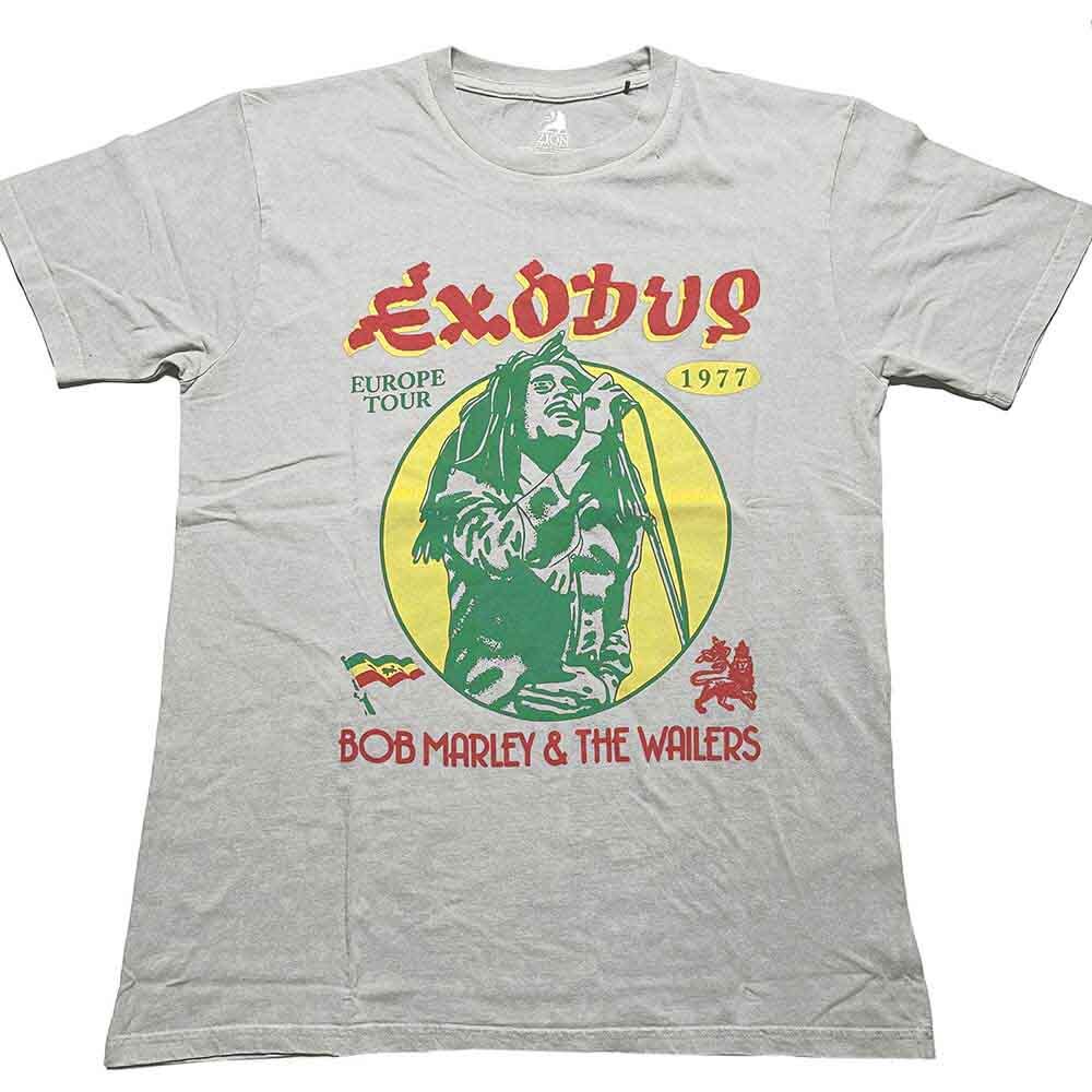 Bob Marley 1977 Tour T-Shirt Grey New