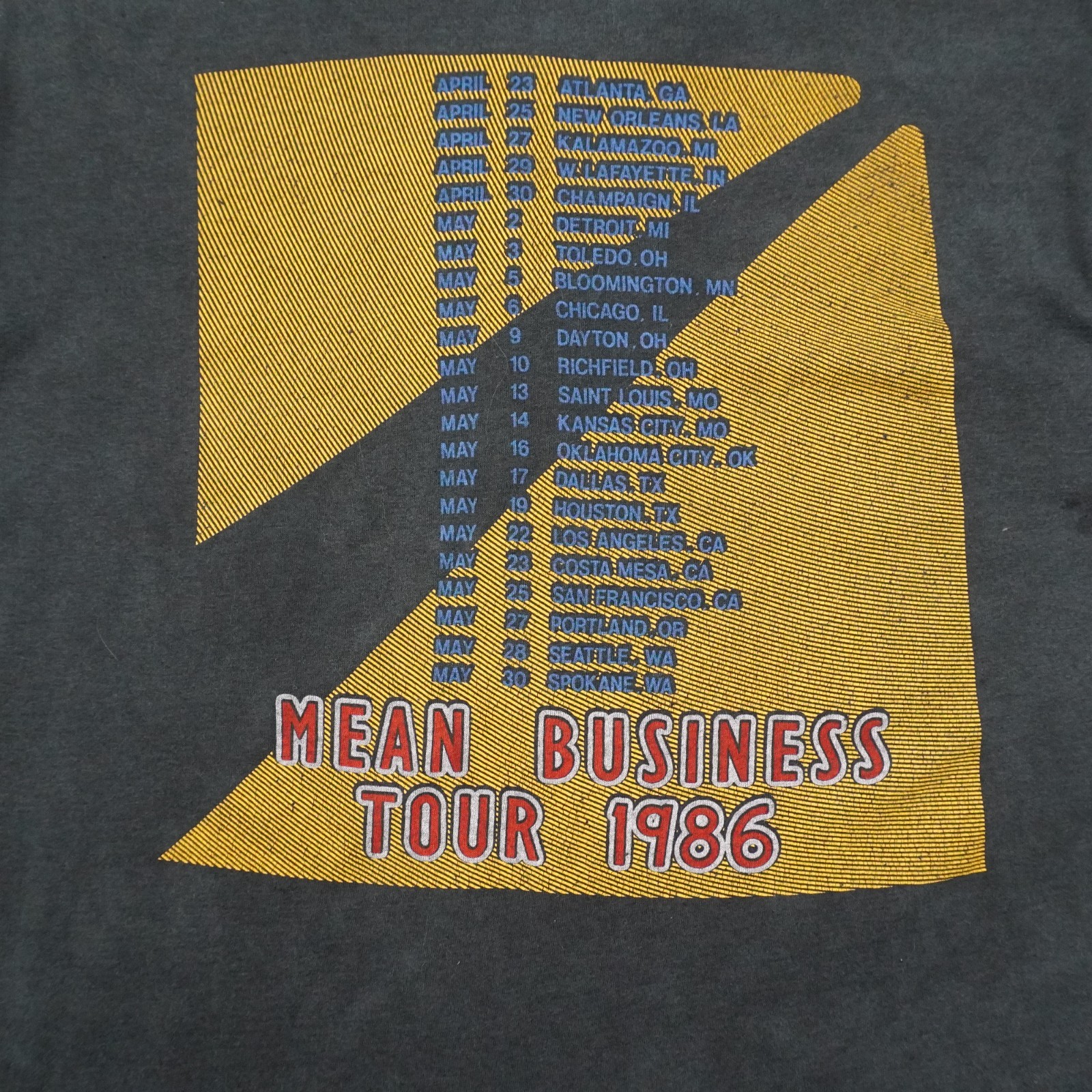 Vintage The Firm Mean Business Tour Music Mens XL Black Short Sleeve T-Shirt