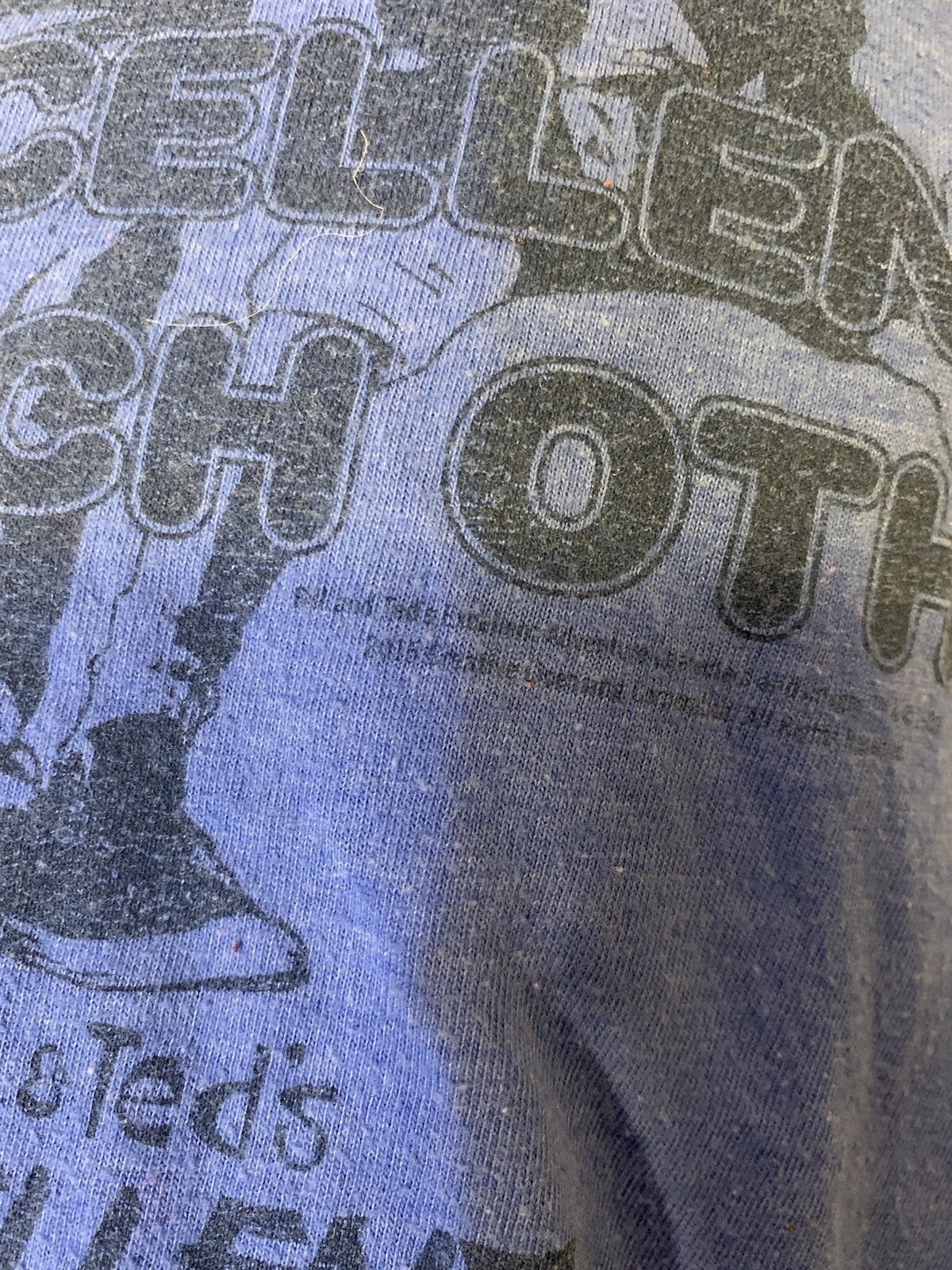 Bill & Teds Excellent Adventure Men’s Sz S T-Shirt Blue