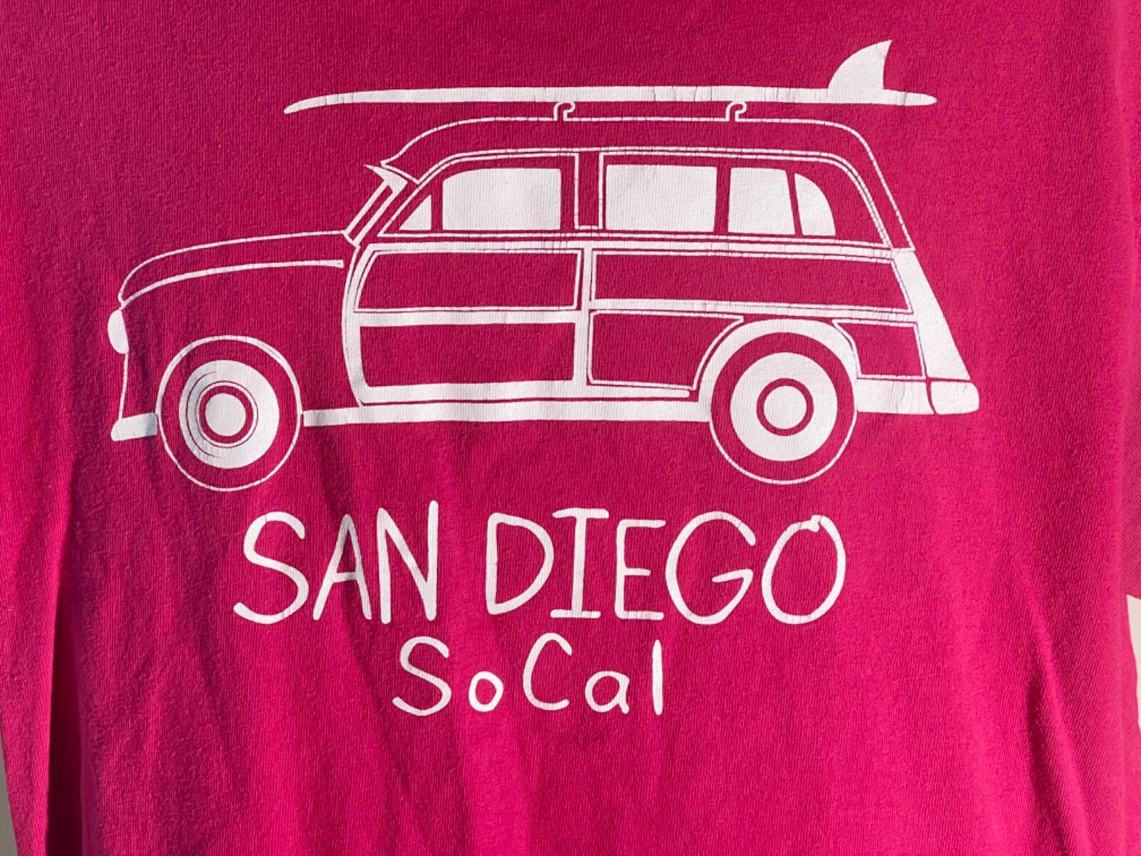 MV Sport San Diego So Cal Unisex Large Pink Short Sleeve Tee