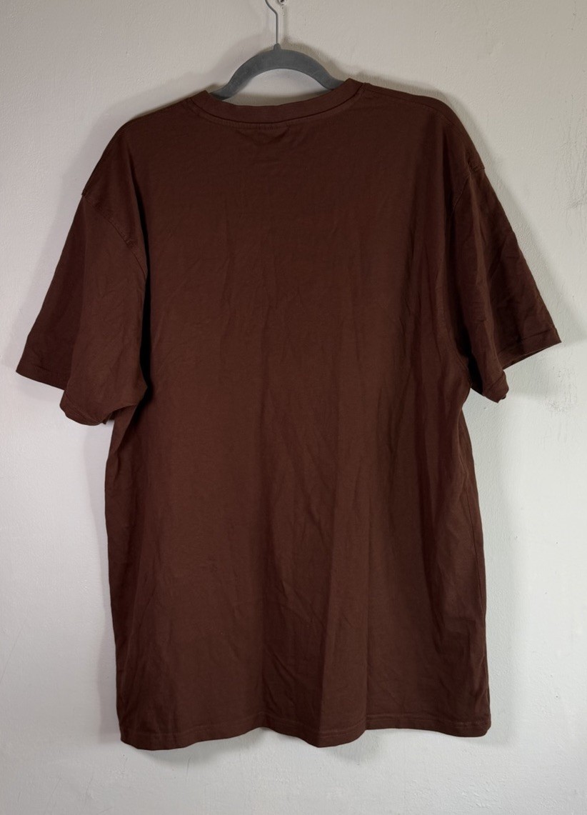 Santa Cruz Dressen Tribal Arch Front T Shirt UK XL Skateboards Coffee Brown Tee