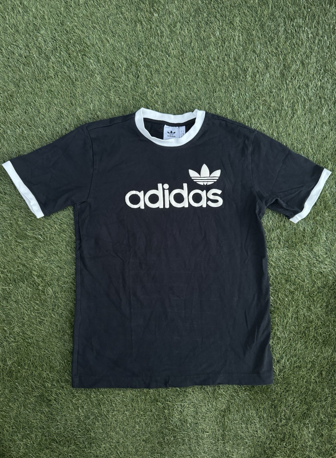 Adidas Trefoil Ringer Tee Shirt Men’s Size Small
