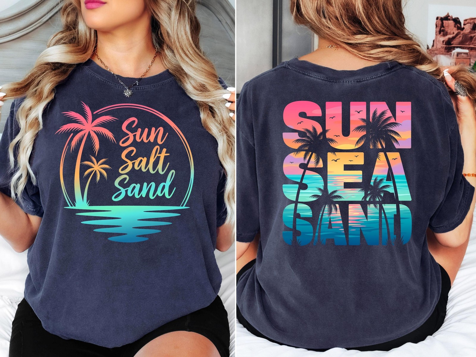 Comfort Colors Sun Salt Sand Shirt, Beach Vacation Shirt, Summer Beach T-Shirt