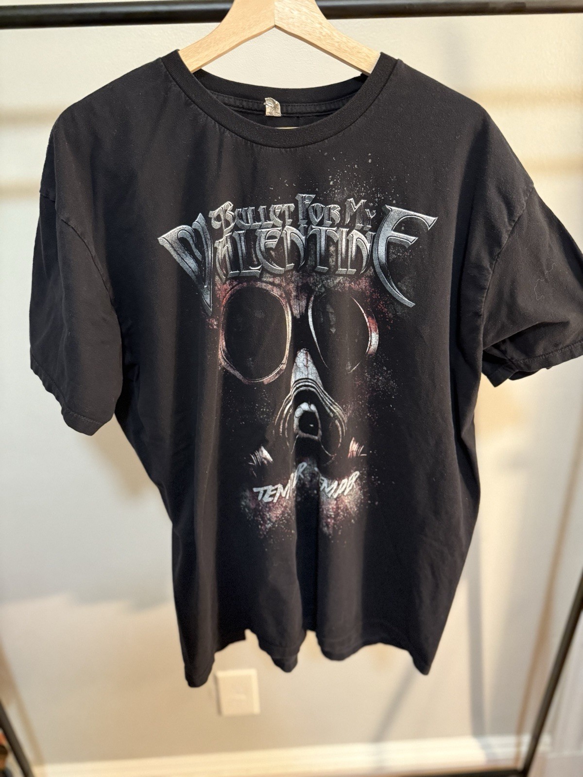 Bullet For My Valentine Temper Temper Band Tee AAA 2XL Black Graphic Shirt Y2K
