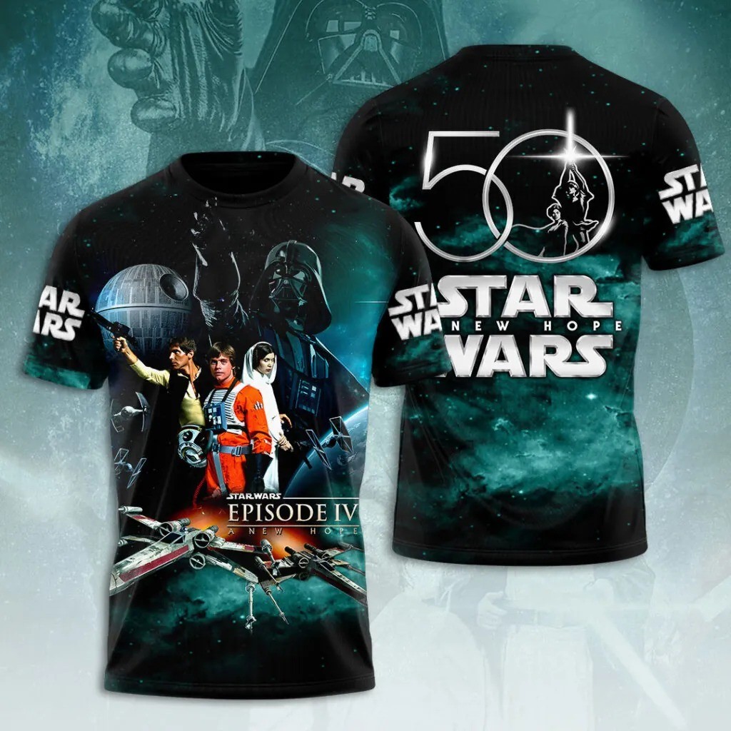 Star Wars Episode IV A New Hope 50th Anniversary T-shirt Size XS-6XL
