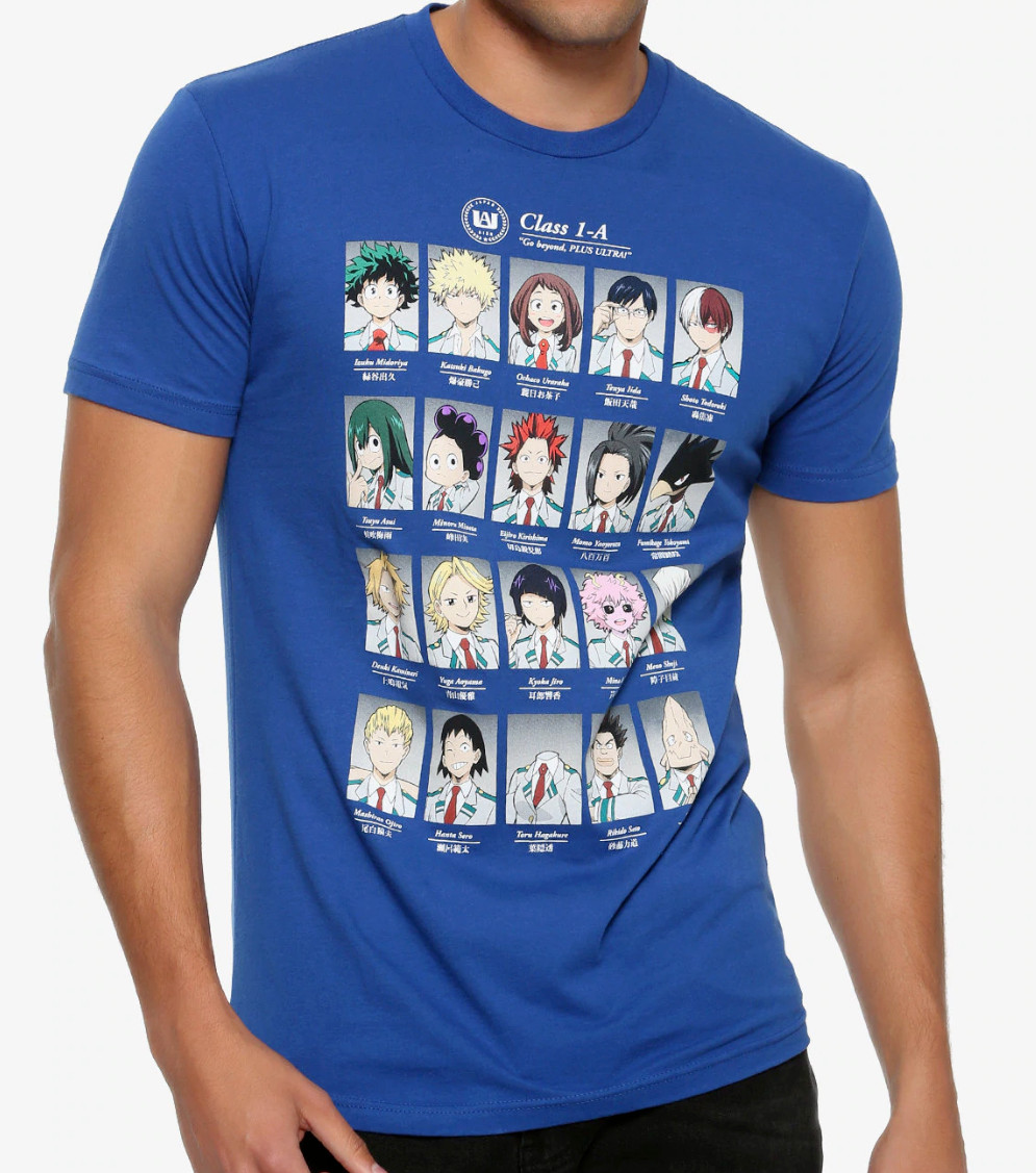 Anime MY HERO ACADEMIA YEARBOOK T-Shirt NEW Authentic & Official RARE!!!