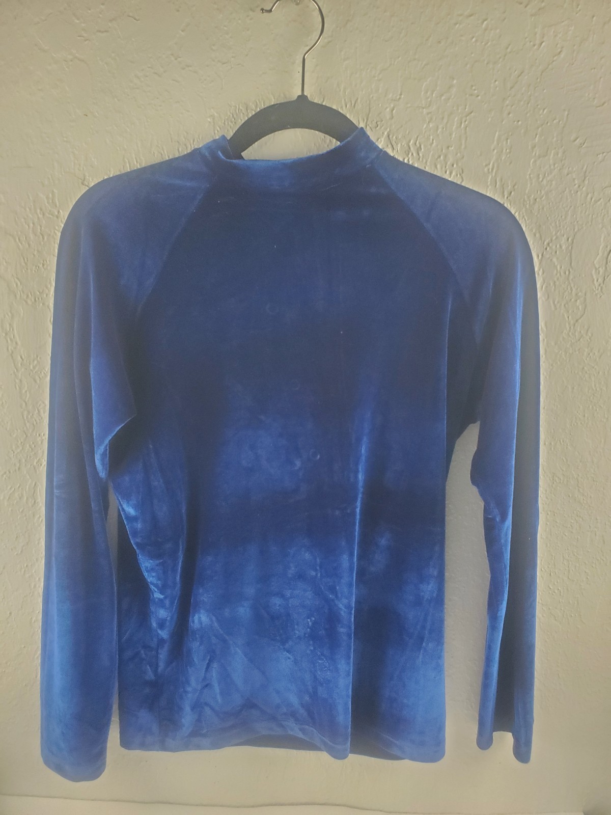 International Male Blue Suede Shirt Medium Vintage