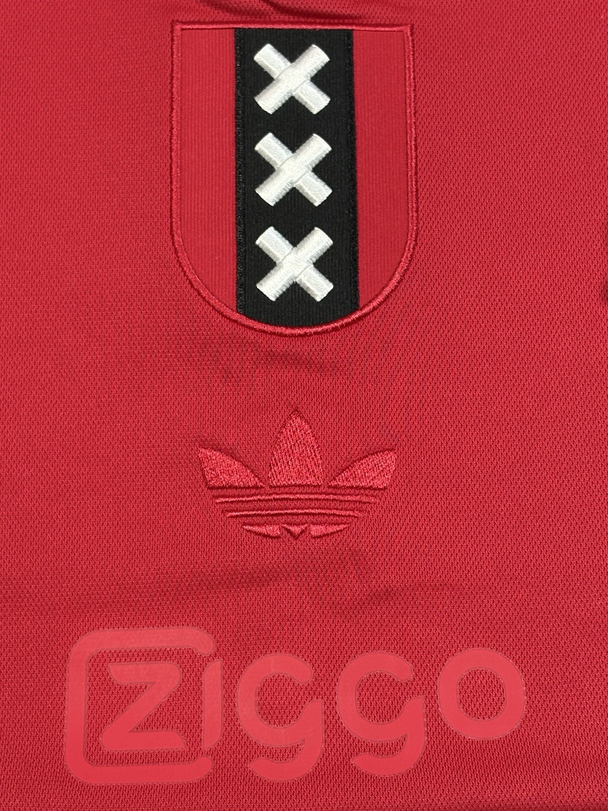 Adidas Ajax Amsterdam Anniversary Jersey White Red JF6340 Slim Fit Multi Size