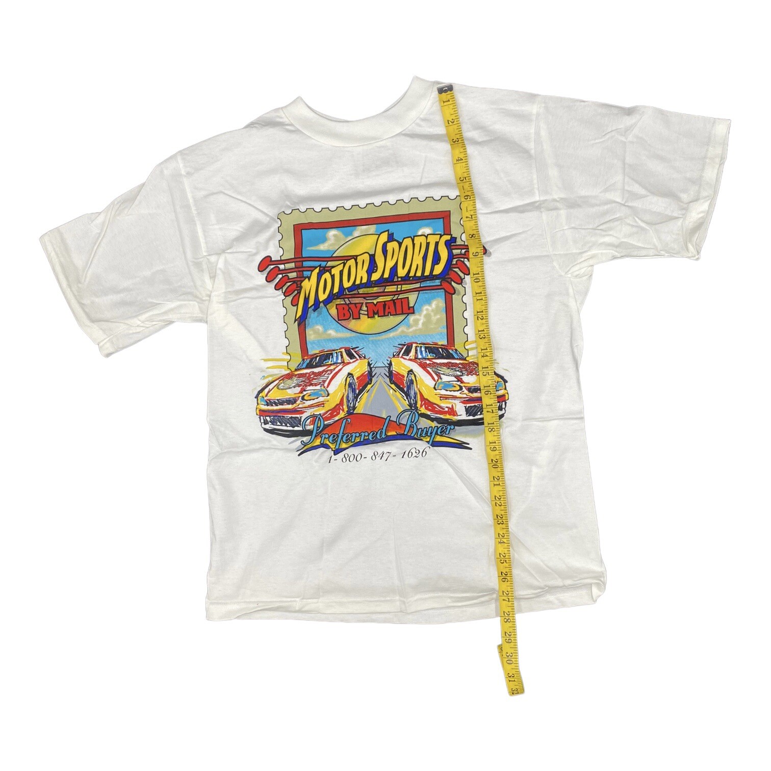 Vintage Motor Sports by Mail T-Shirt NOS Men’s L Preferred Buyer Chase Auth
