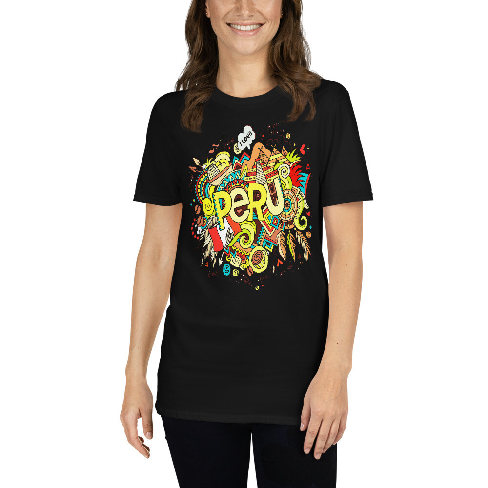 PERU HERMOSO MOSAICO PROUD TO BE PERUVIAN Short-Sleeve Unisex T-Shirt