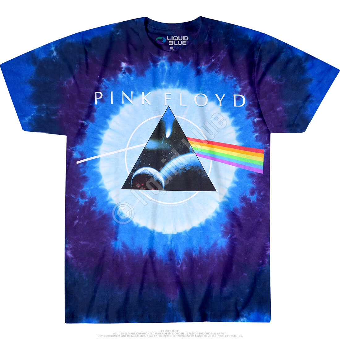 PINK FLOYD-DARK SIDE GALAXY-2 Sdd TIE DYE T-SHIRT XS-S-M-L-XL-XXL Water,Gilmour