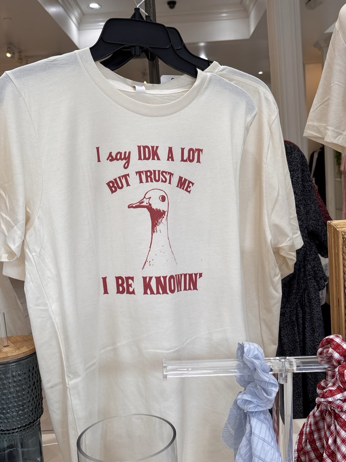 Graphic Print T-Shirt Short Sleeve “I say IDK a lot but trust me” XS S M L XL 2X