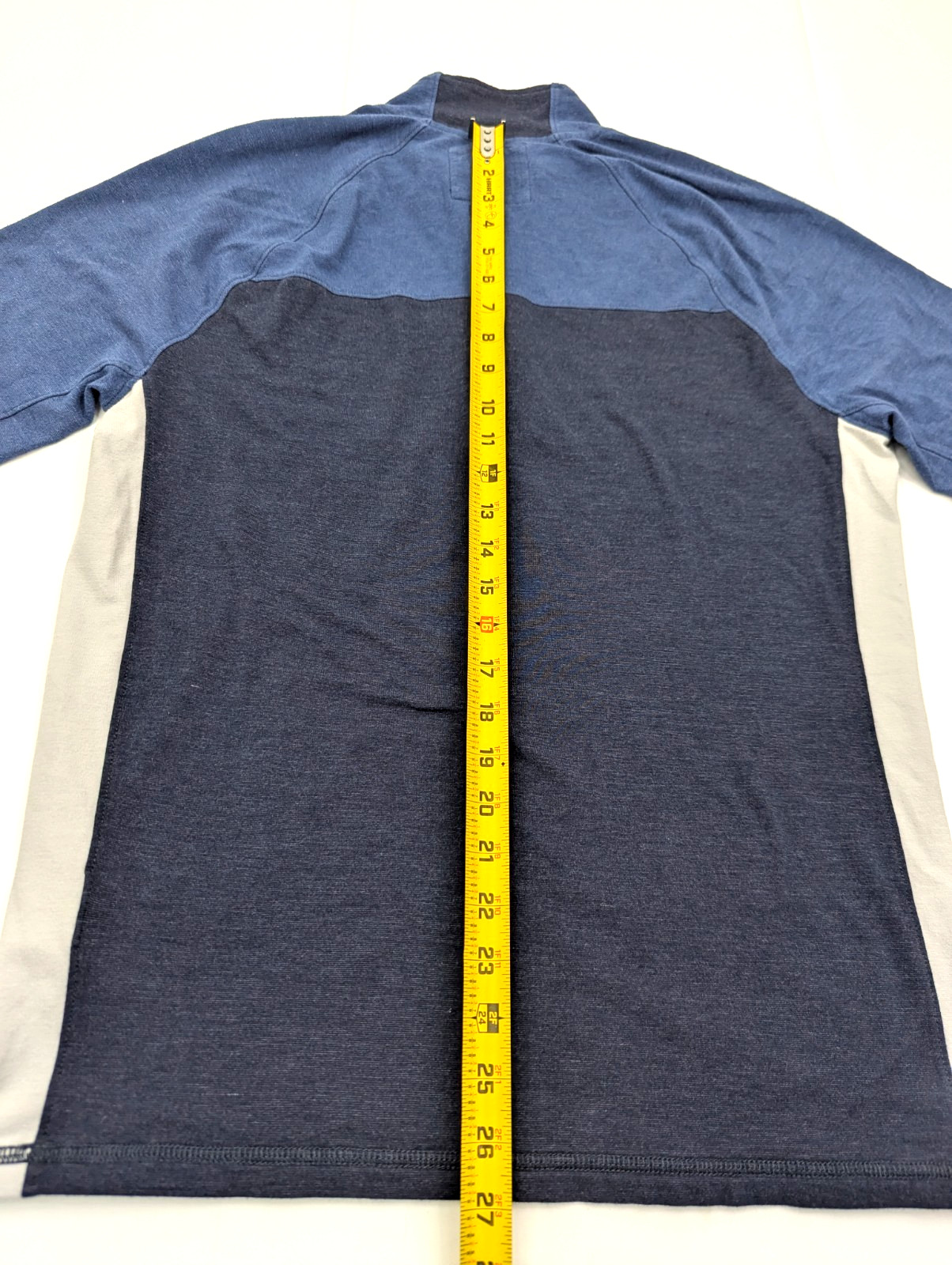 Abercrombie & Fitch 1/4 Zip Lightweight Pullover Shirt Sweater, Men M, Blue EUC