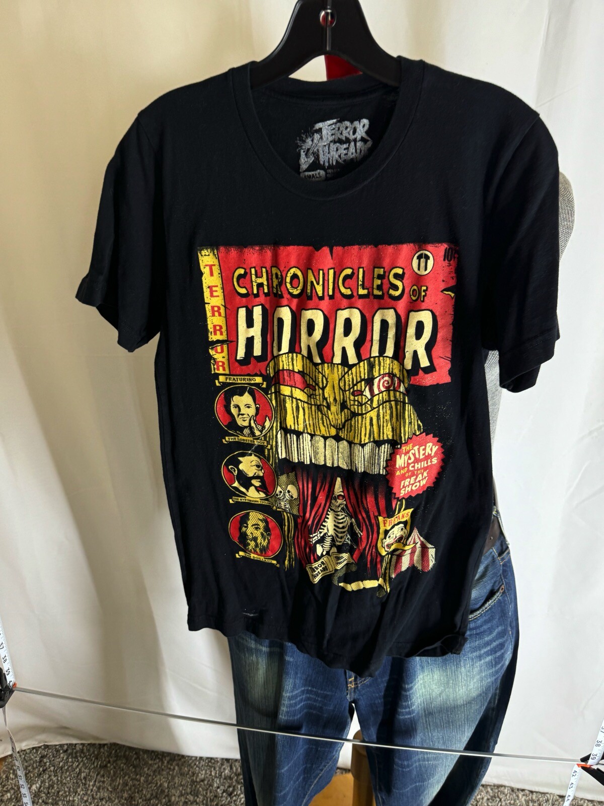 Terror Of Threads Chronicles Of Horror Small S TEE T SHIRT