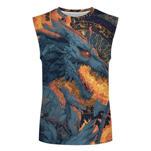 Warrior Graphic Vacation 3D Tank Top