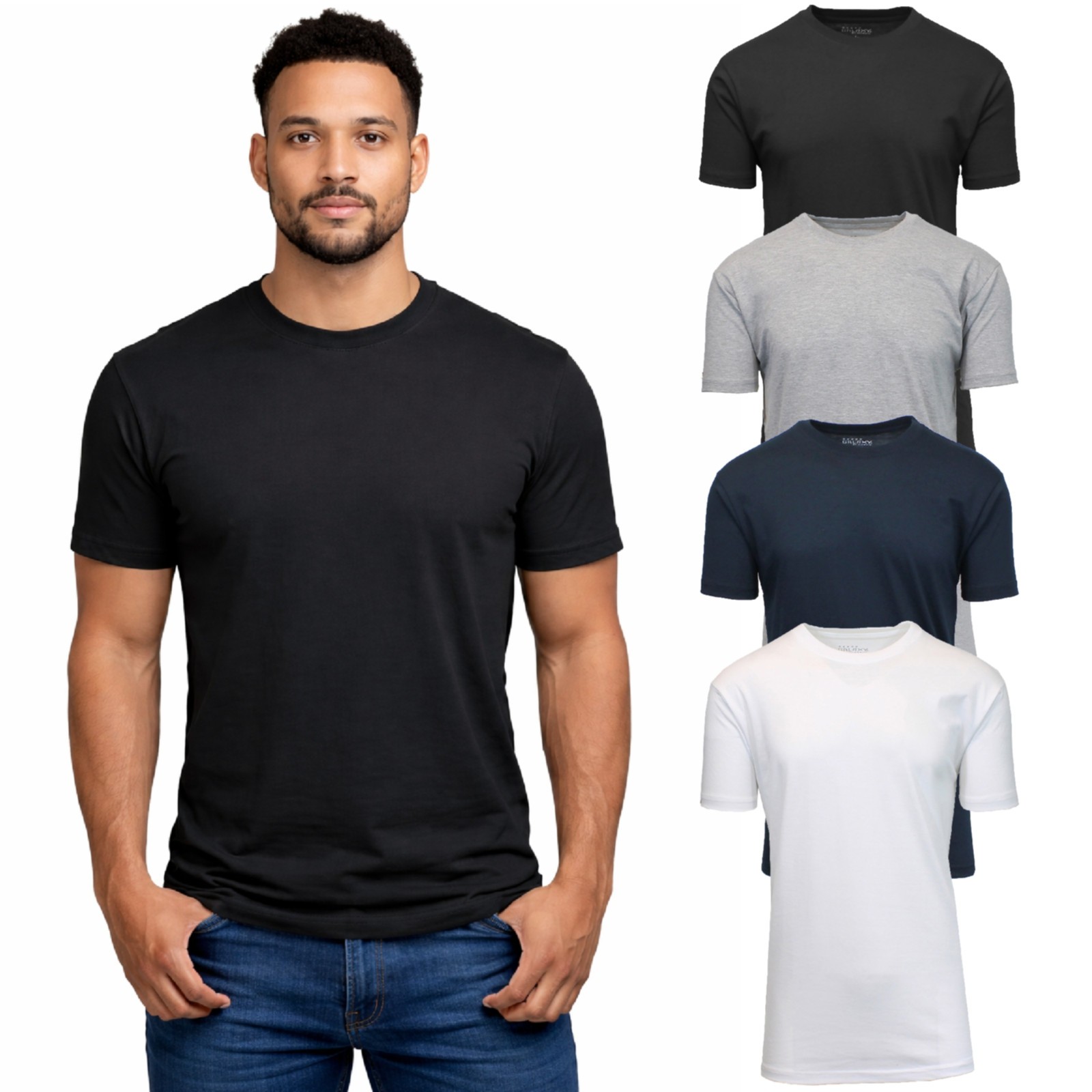 4-Pack Men’s Casual Crew Neck T-Shirt Tee (S-3XL) Free Shipping