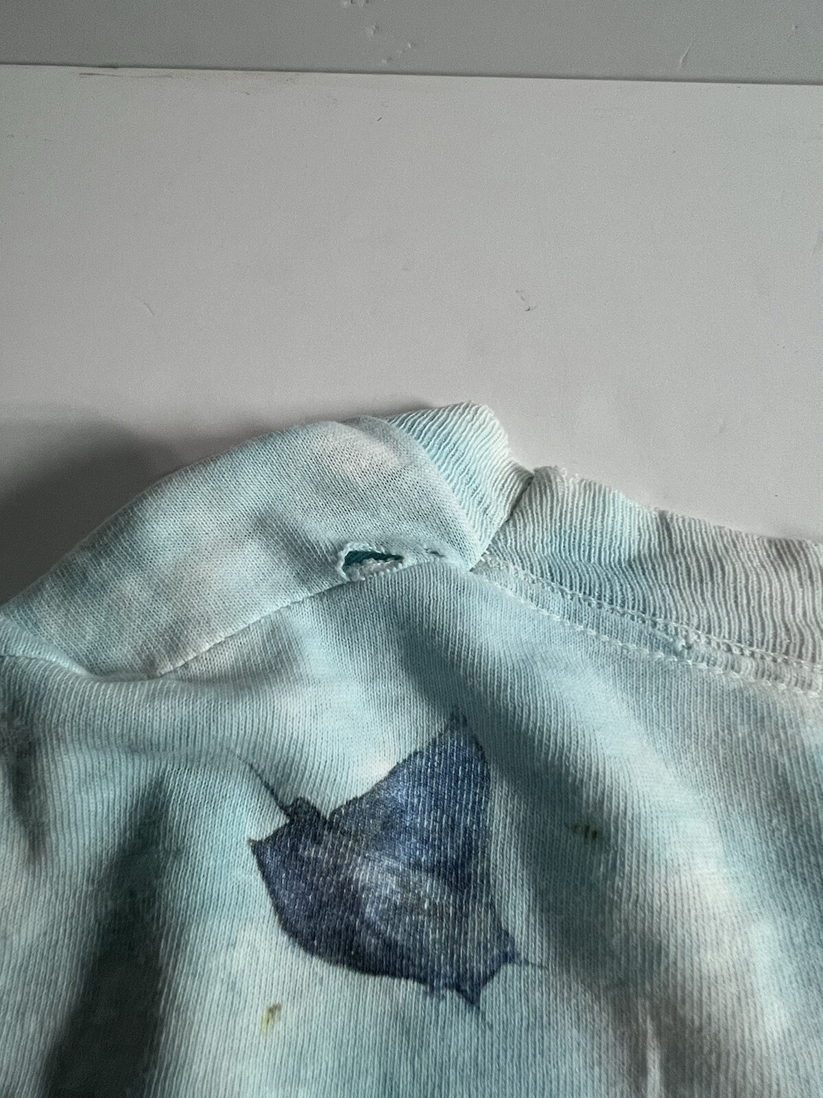 Vintage Liquid Blue Shirt Mens L Coral Reef Aquatic Ocean Fish AOP 90’s Thrashed