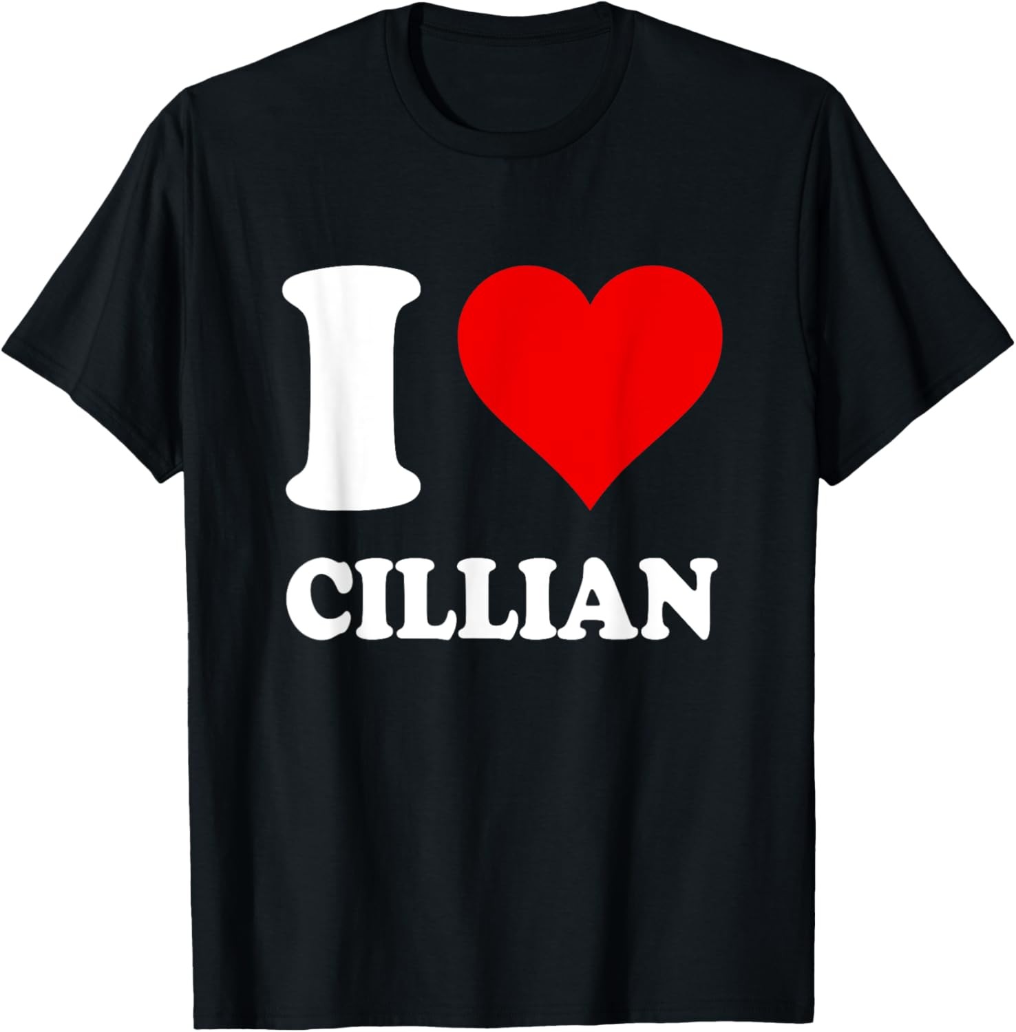 Red Heart I Love Cillian T-Shirt