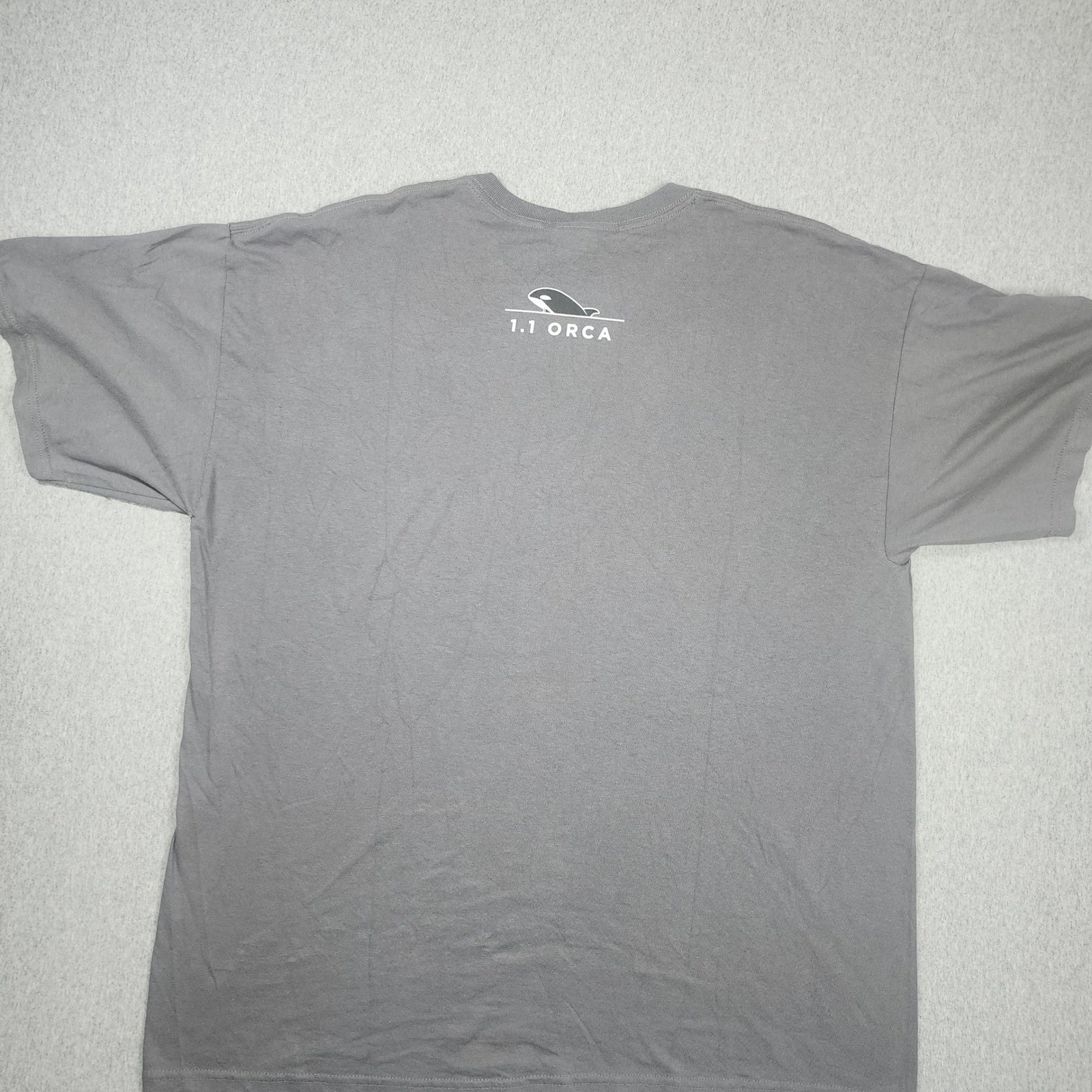 Gildan Serve Let’s Get Digital T-Shirt Mens XL Gray Good Orca Graphic Tech Tee