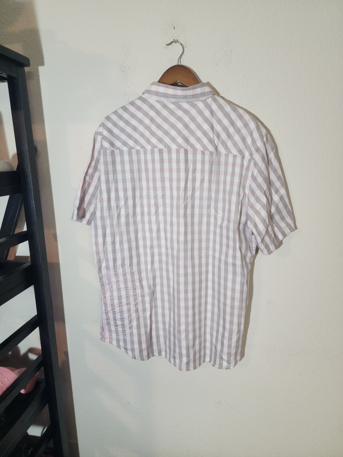 Born Fly Any Town Usa Mens XXL button up shirt Bin 19