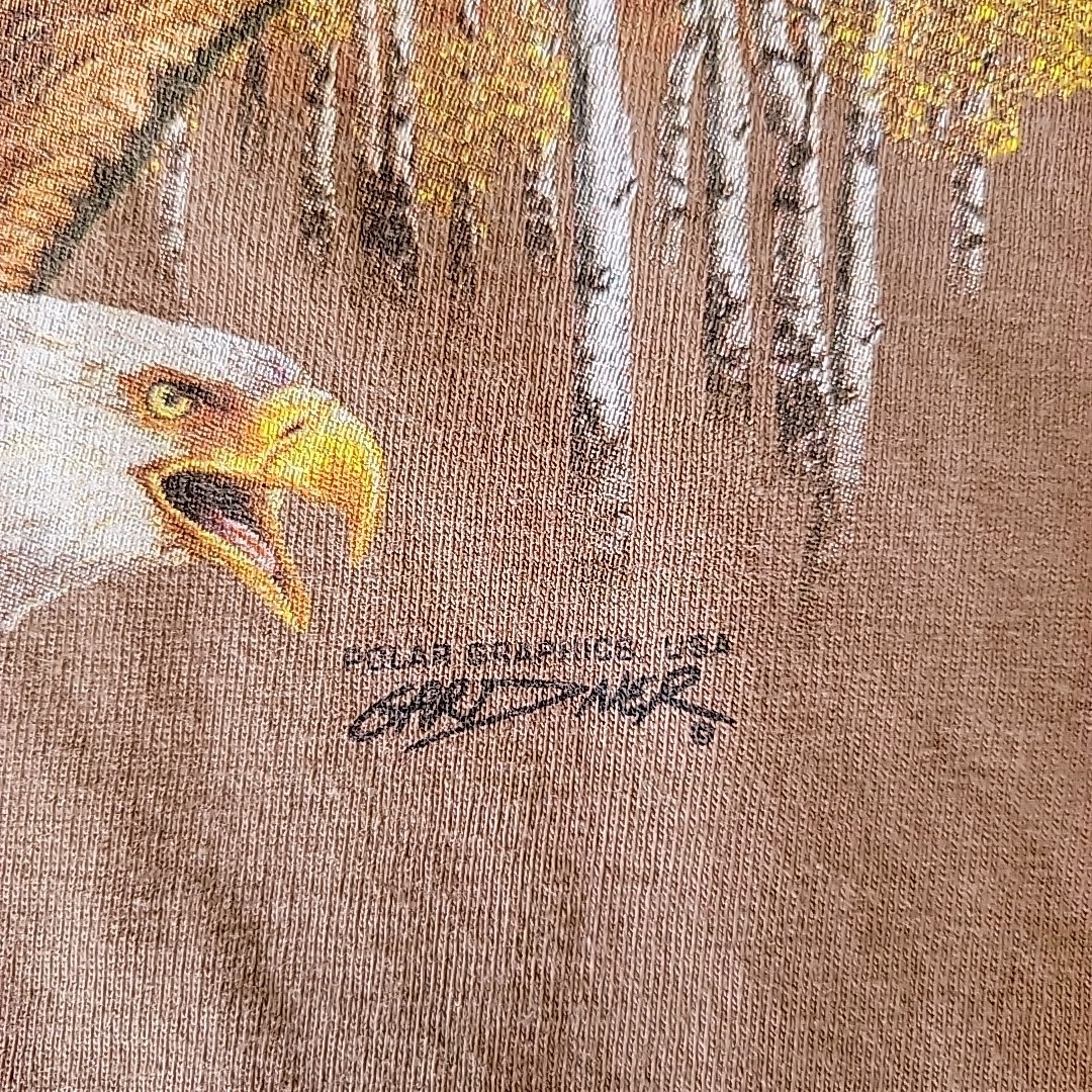 Vintage Polar Graphics Gardner Sedona Arizona T Shirt 2XL Bald Eagle Graphic