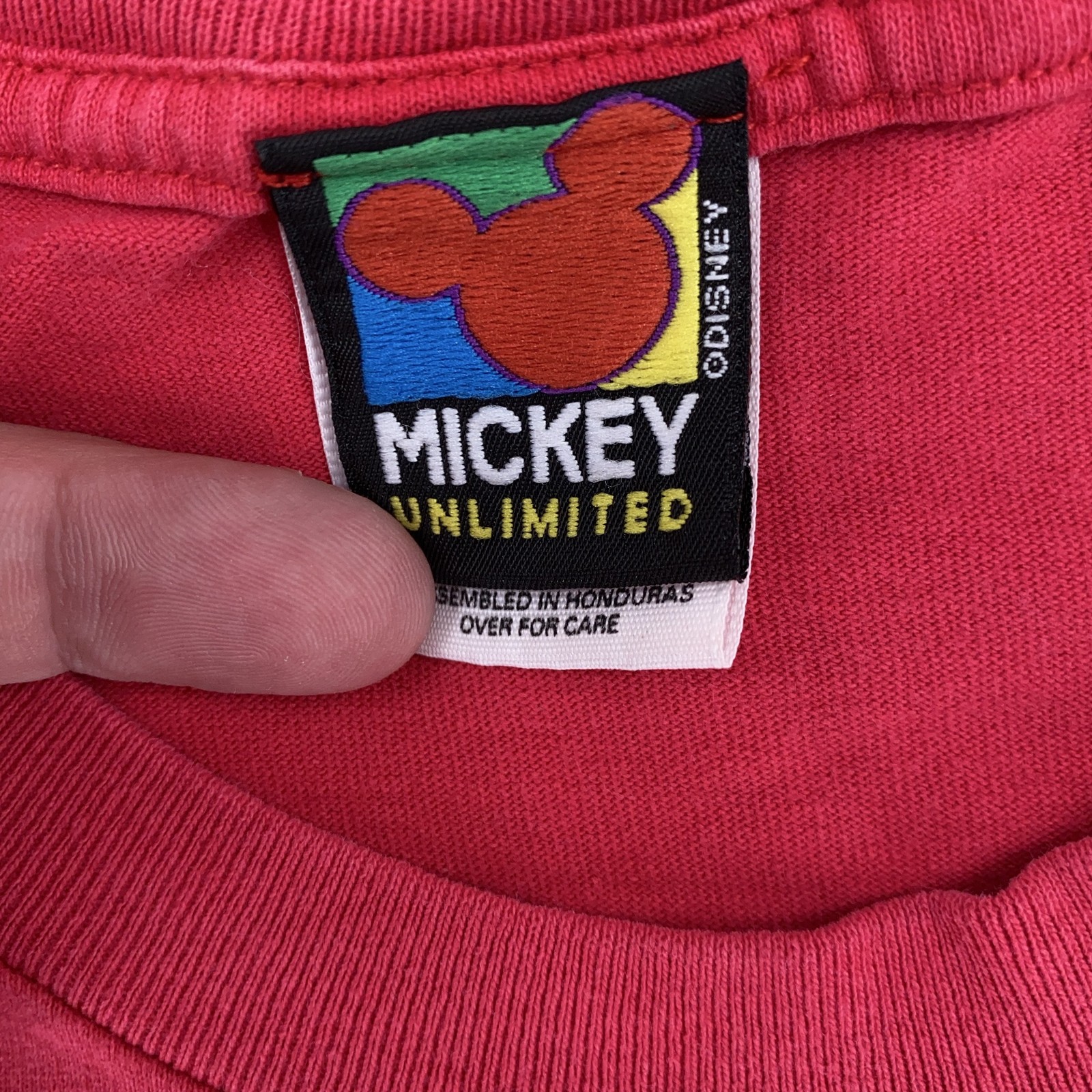 Vintage Disney Goofy Mickey Mouse Butterfly Hunting Shirt Mens L/XL 90s Tee