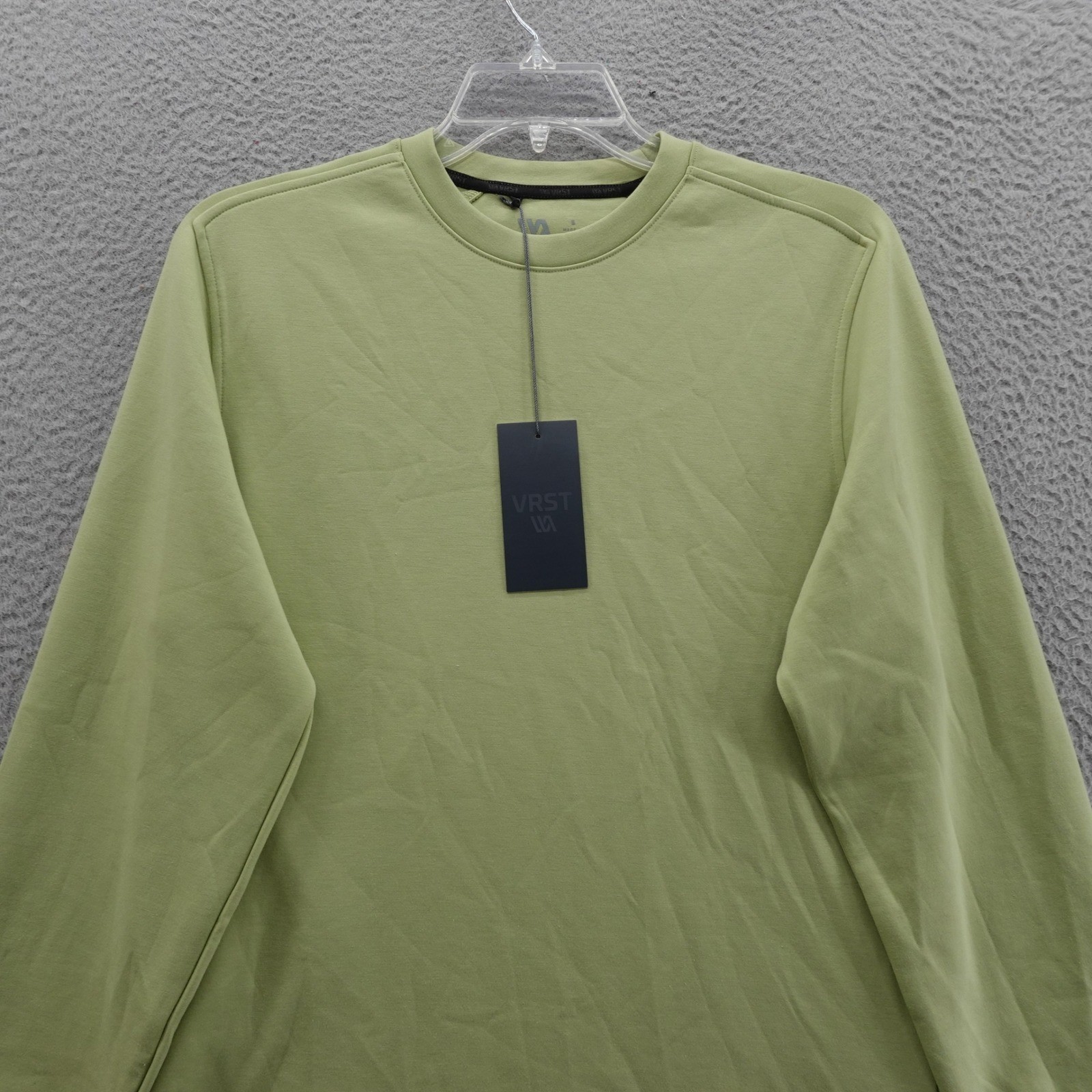 VRST Pinnacle Crewneck Long Sleeve Shirt Mens Small Green UV Wicking Anti Odor