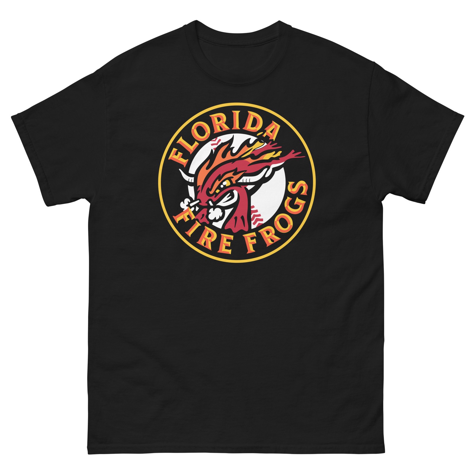 Florida Fire Frogs T Shirt Vintage Style Logo Baseball Fan Tee