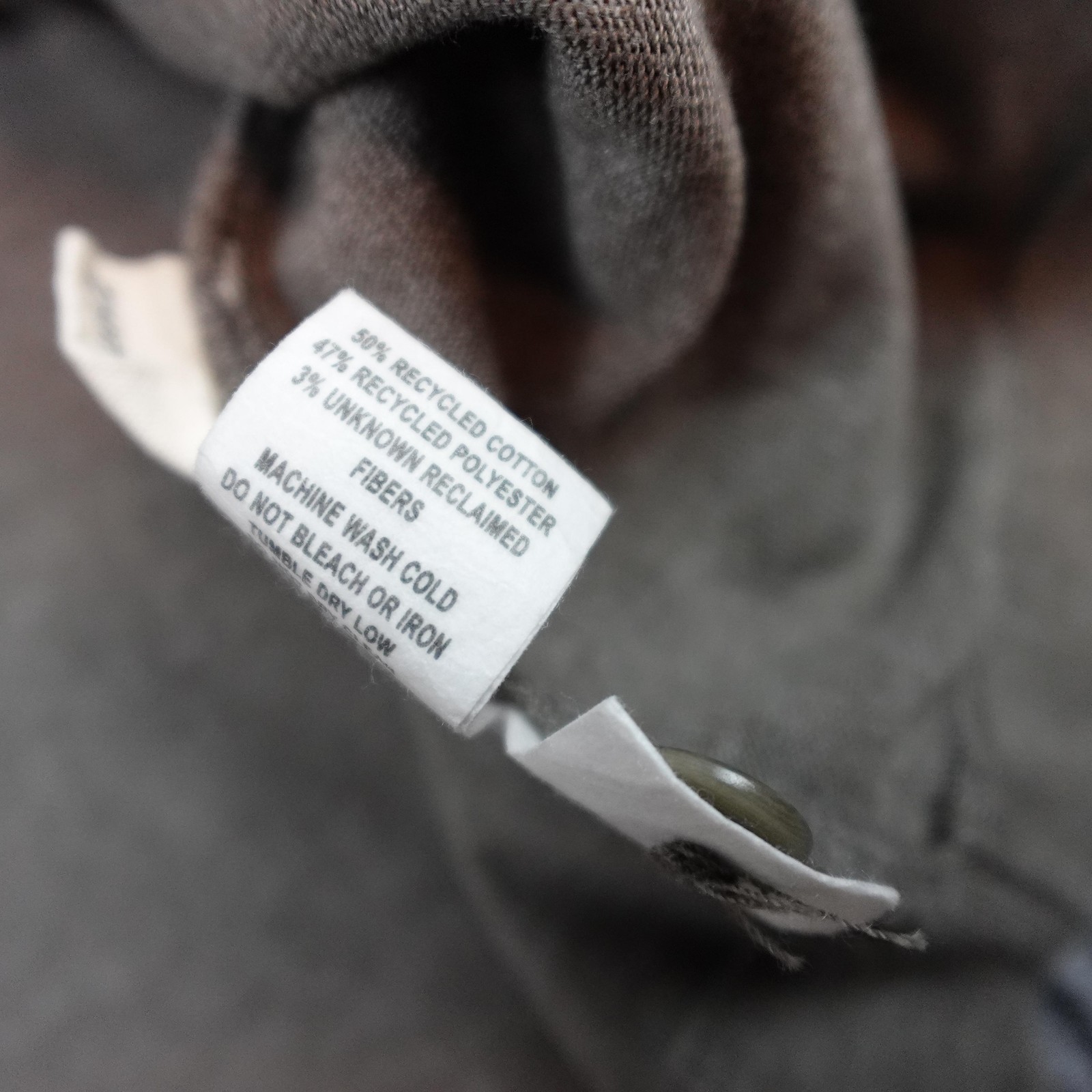 Taylor Stitch Shirt Mens 46 Brown Long Sleeve Henley Recycled Cotton Tee Casual