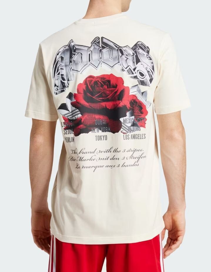 NEW MEN’S ADIDAS ORIGINALS ROSE TREFOIL TEE SHIRT ~SIZE 2XL #1Z2590
