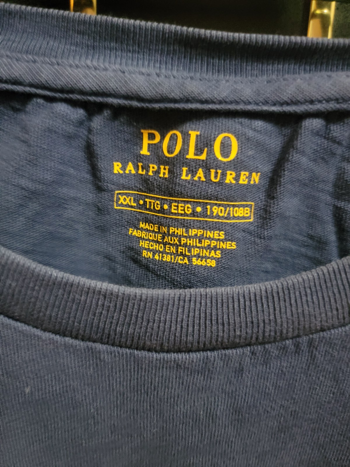 Ralph Lauren Polo 1967 Fine Quality 711 5th Ave Blue XXL Preworn