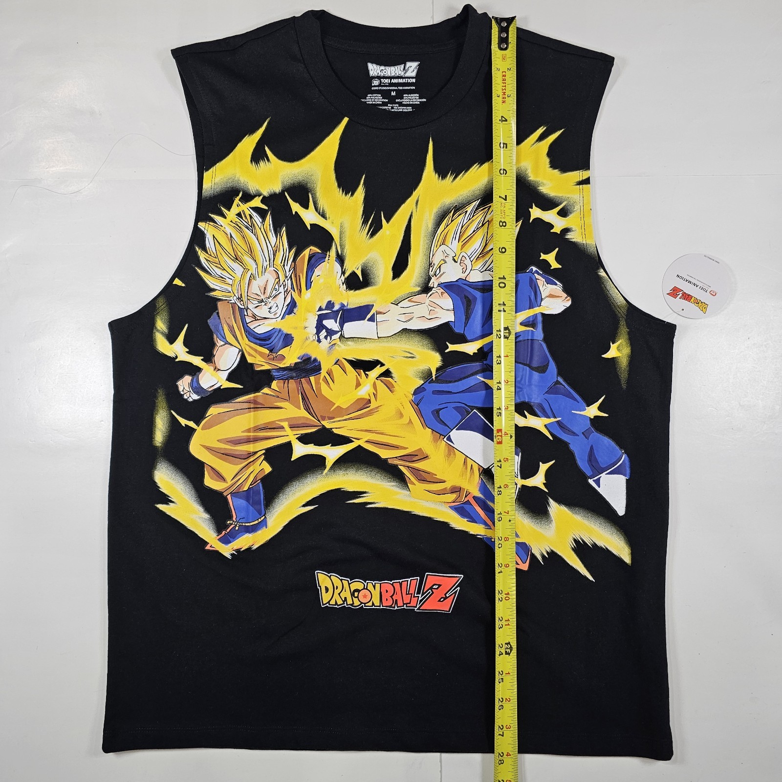 Dragon Ball Z Toei Animation Goku Vs Vegeta Muscle Tank Top Men’s M Black NEW