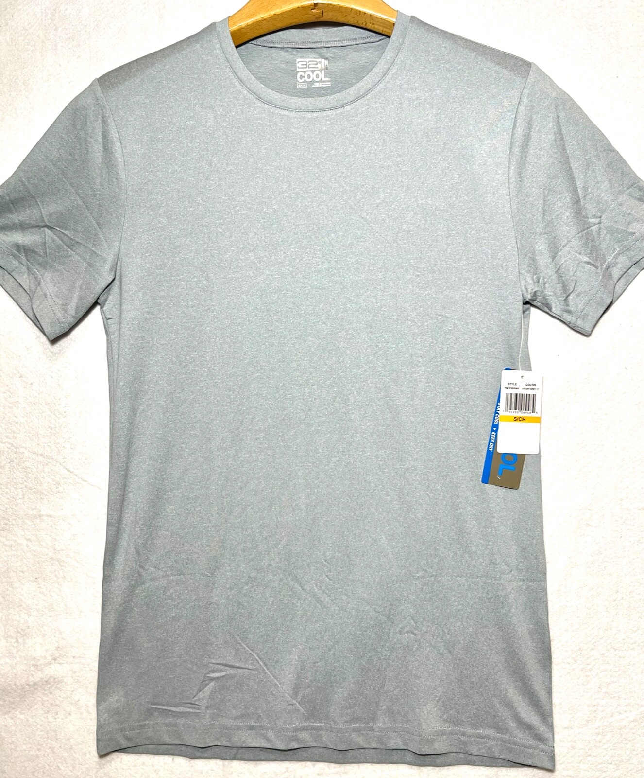 32 DEGREES Men’s T-Shirt Quick Dry Soft Stretch Crew Neck Anti Odor / Static NWT