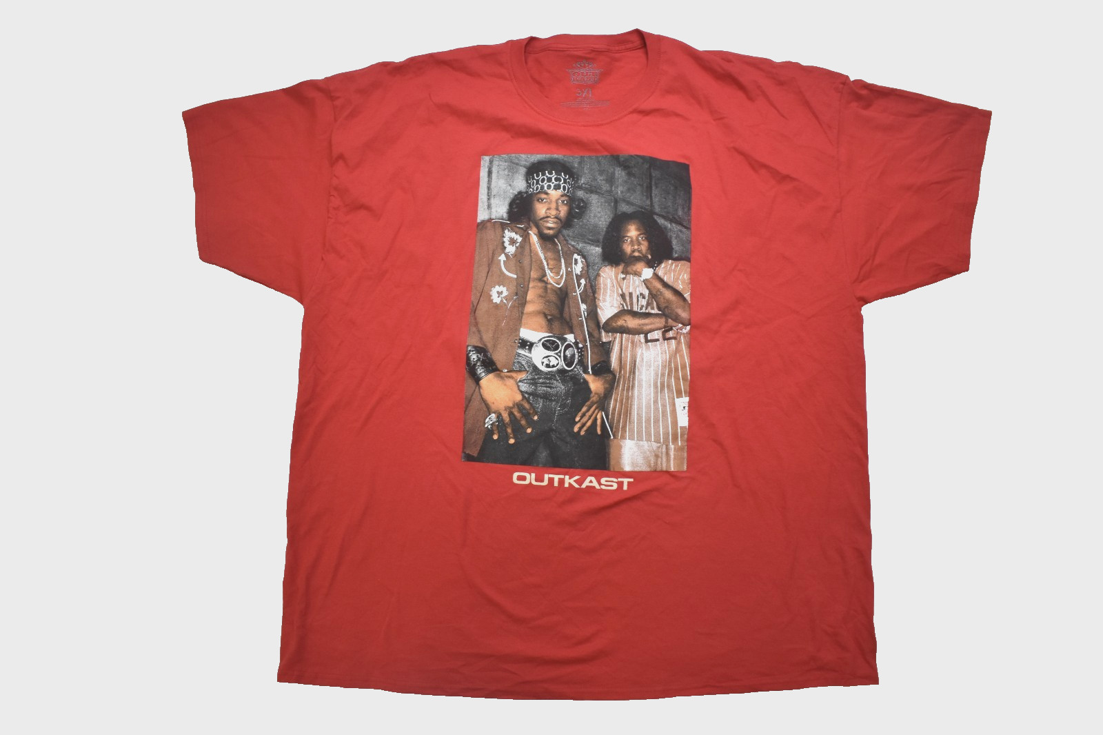 Outkast Mens Outkast Big Boi & Andre 3000 Photo Red Shirt New 3XL