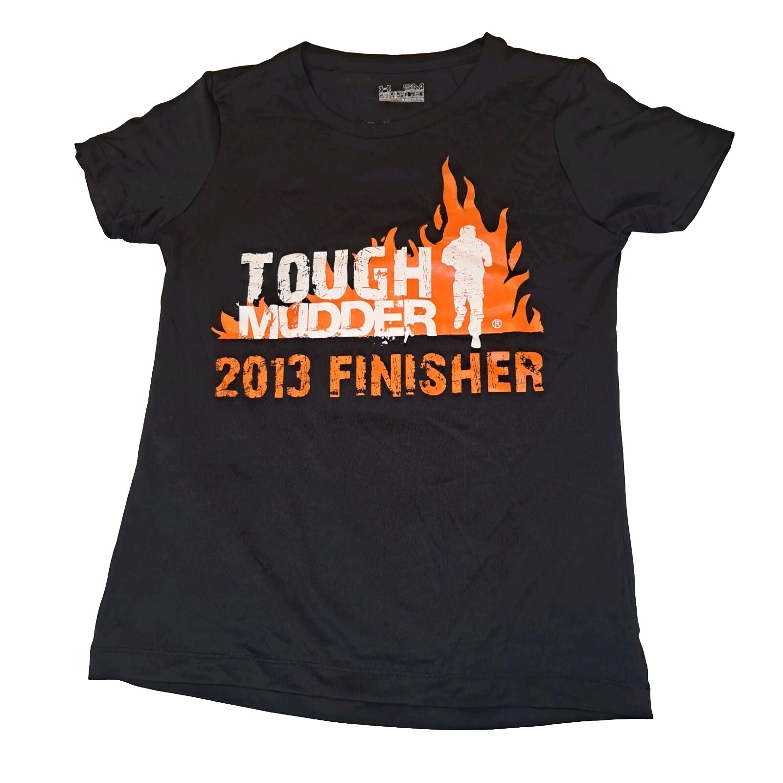 Under Armour Tough Mudder 2013 Finisher Heat Gear Black Size Small Semi Fitted