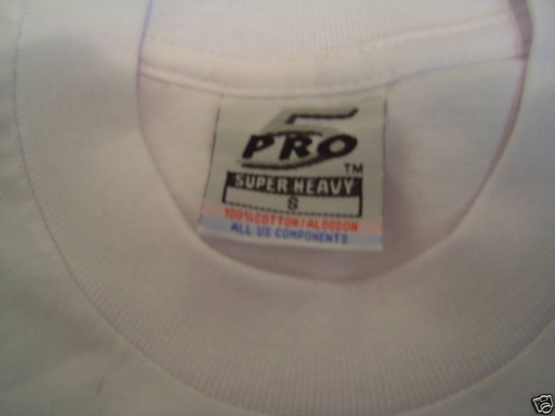 3 NEW PRO 5 PRO5 LONG SLEEVE T-SHIRT SUPER HEAVY WHITE PLAIN BLANK S-7XL 3PC