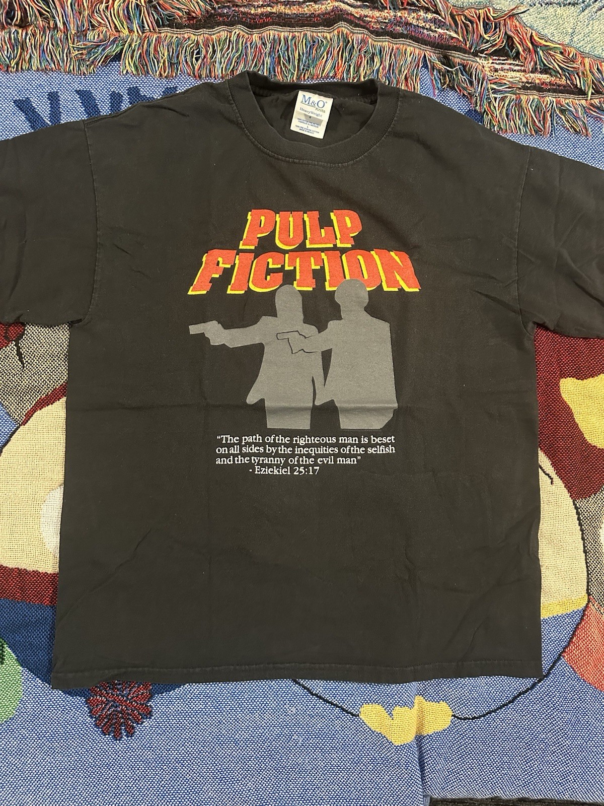 Vintage Pulp Fiction T Shirt 2004 Ezekiel 25:17 Large Tarantino