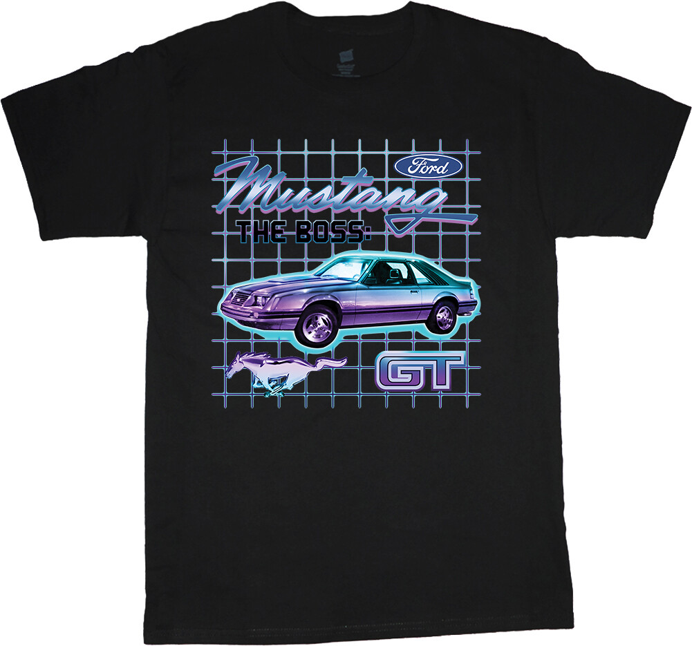 Ford Mustang Boss T-shirt Mens Ford Racing Tee Shirt Mens Gifts Clothing