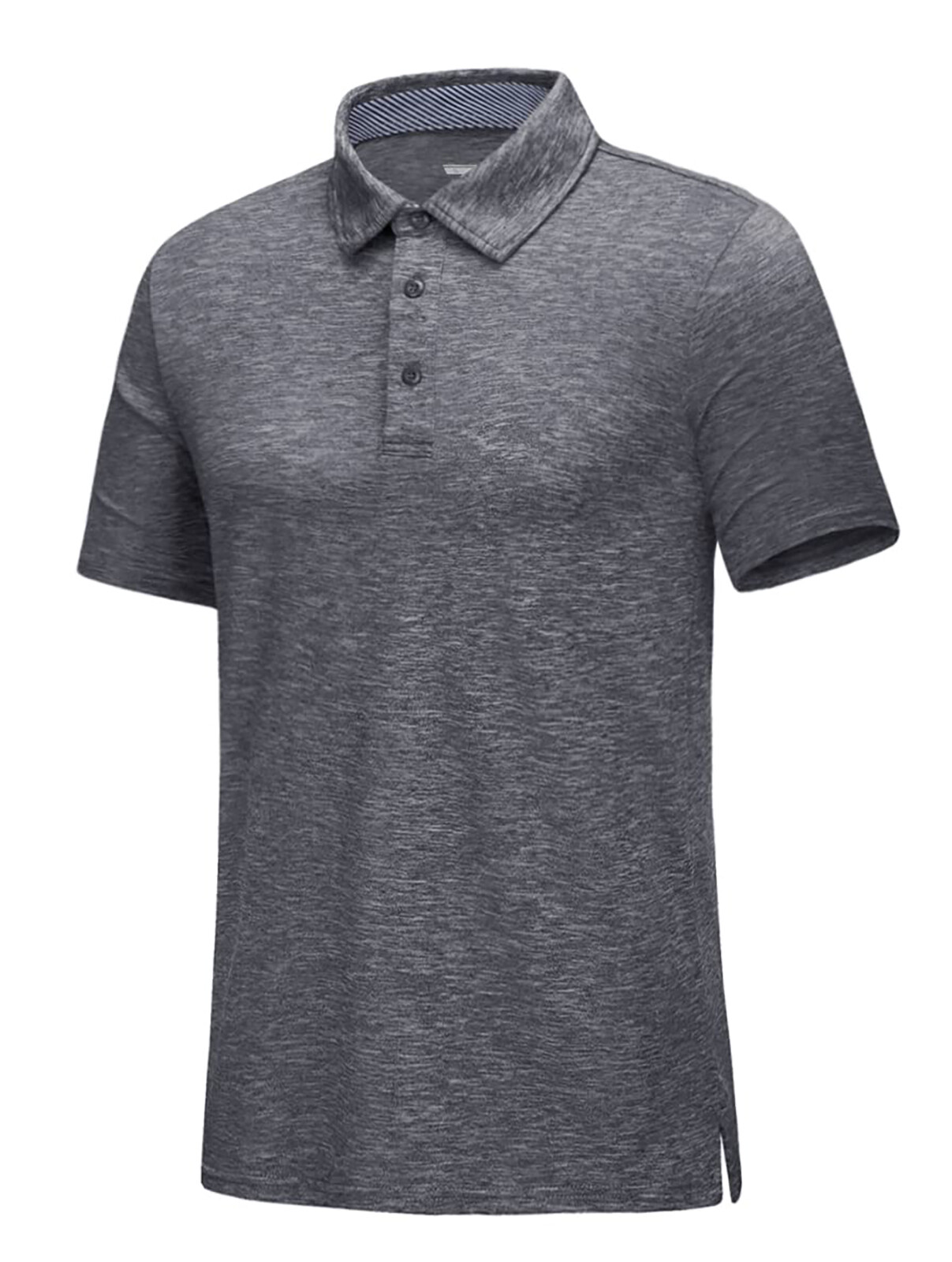 Men’s Short Sleeve Polo Golf Shirts 3-Button Moisture Wicking Athletic T-Shirts